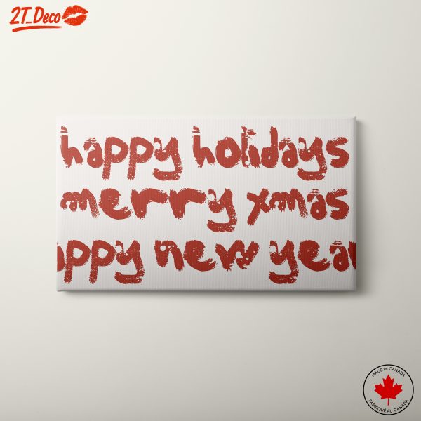 Holiday Typography Artwork for Festive Cheer