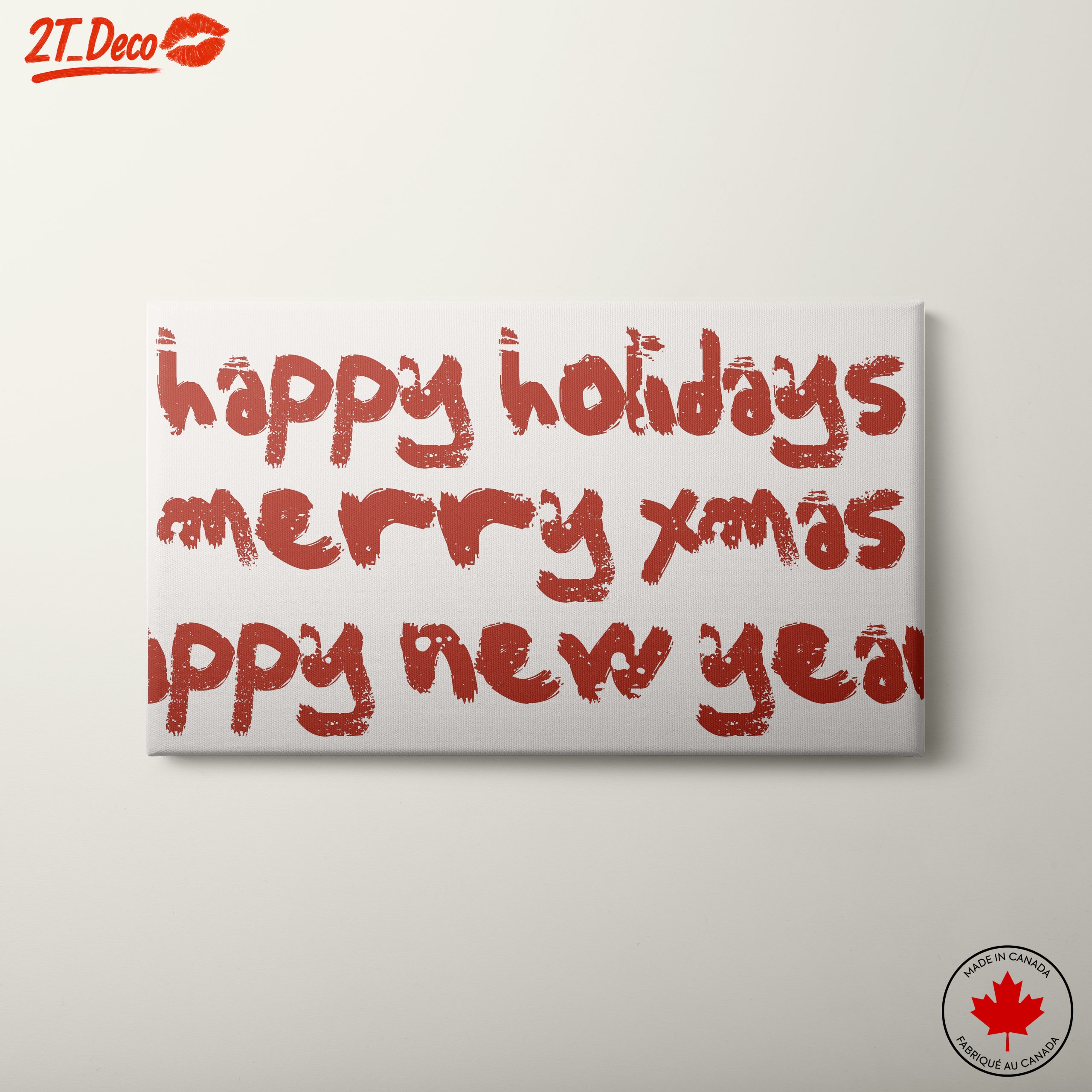 Holiday Typography Artwork for Festive Cheer