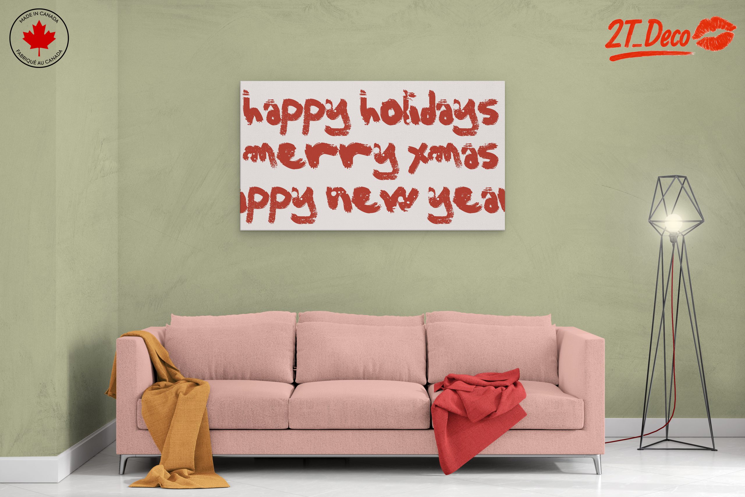 Holiday Typography Artwork for Festive Cheer - Image 2
