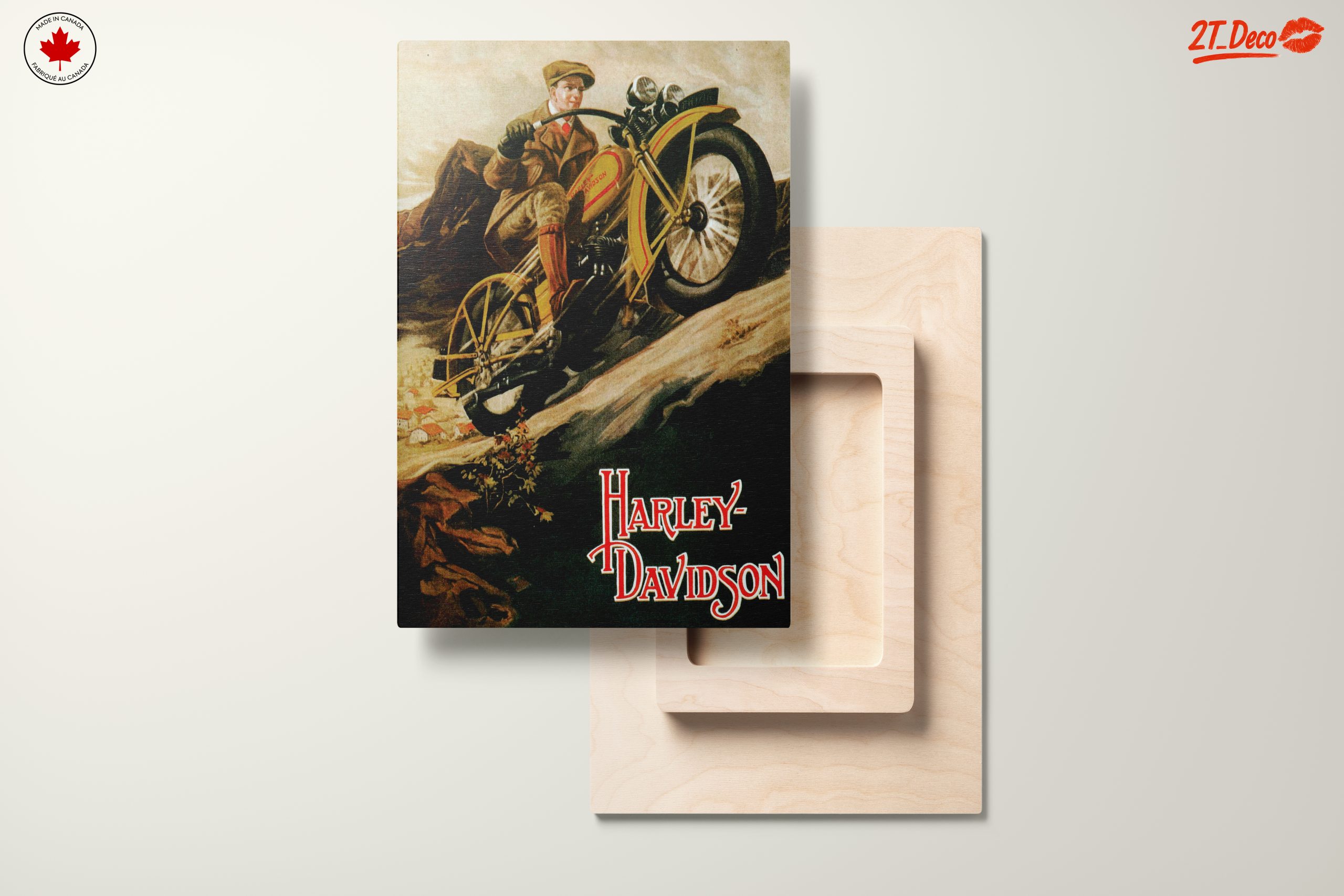 Vintage Harley-Davidson Motorcycle Poster Art - Image 11