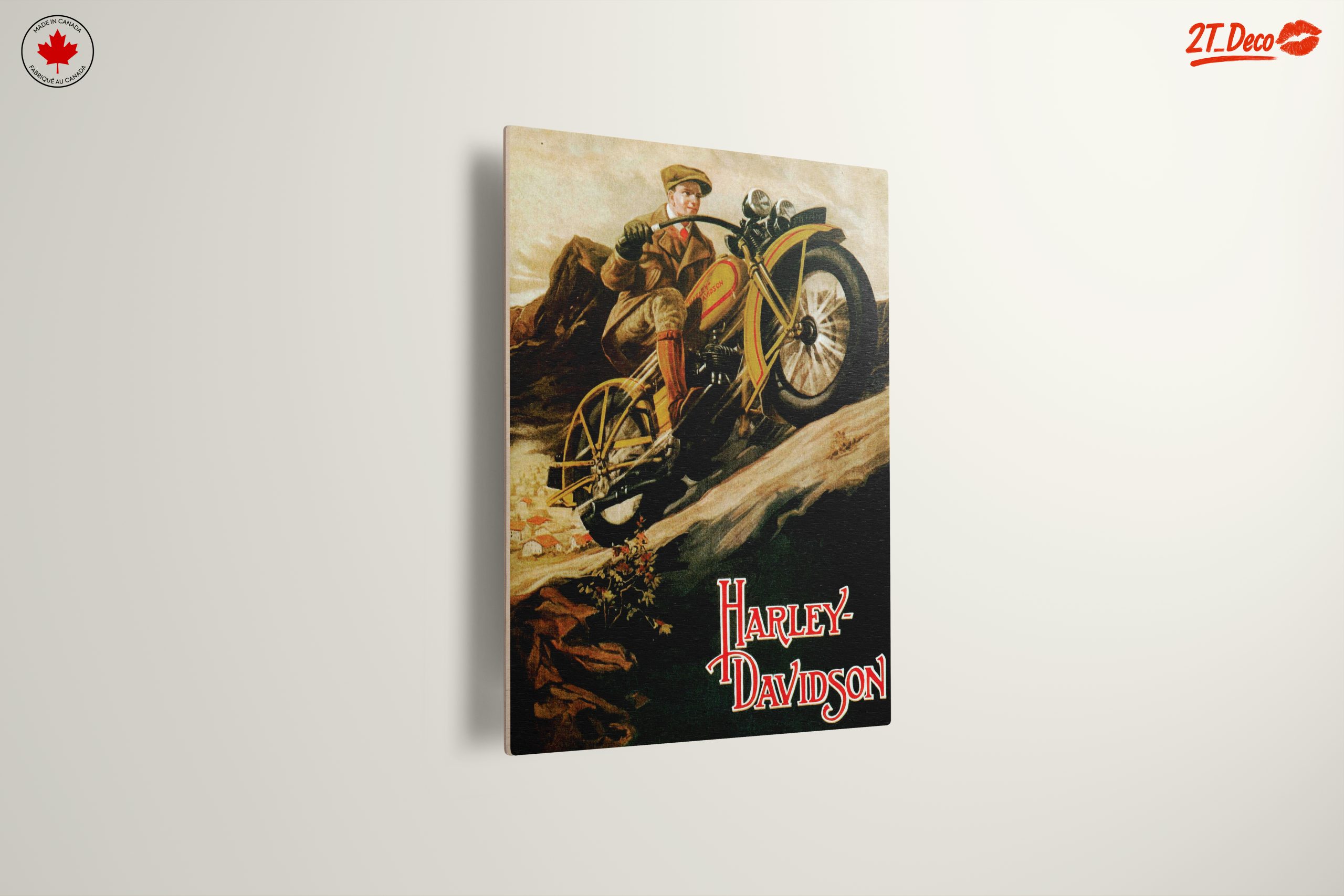 Vintage Harley-Davidson Motorcycle Poster Art - Image 13