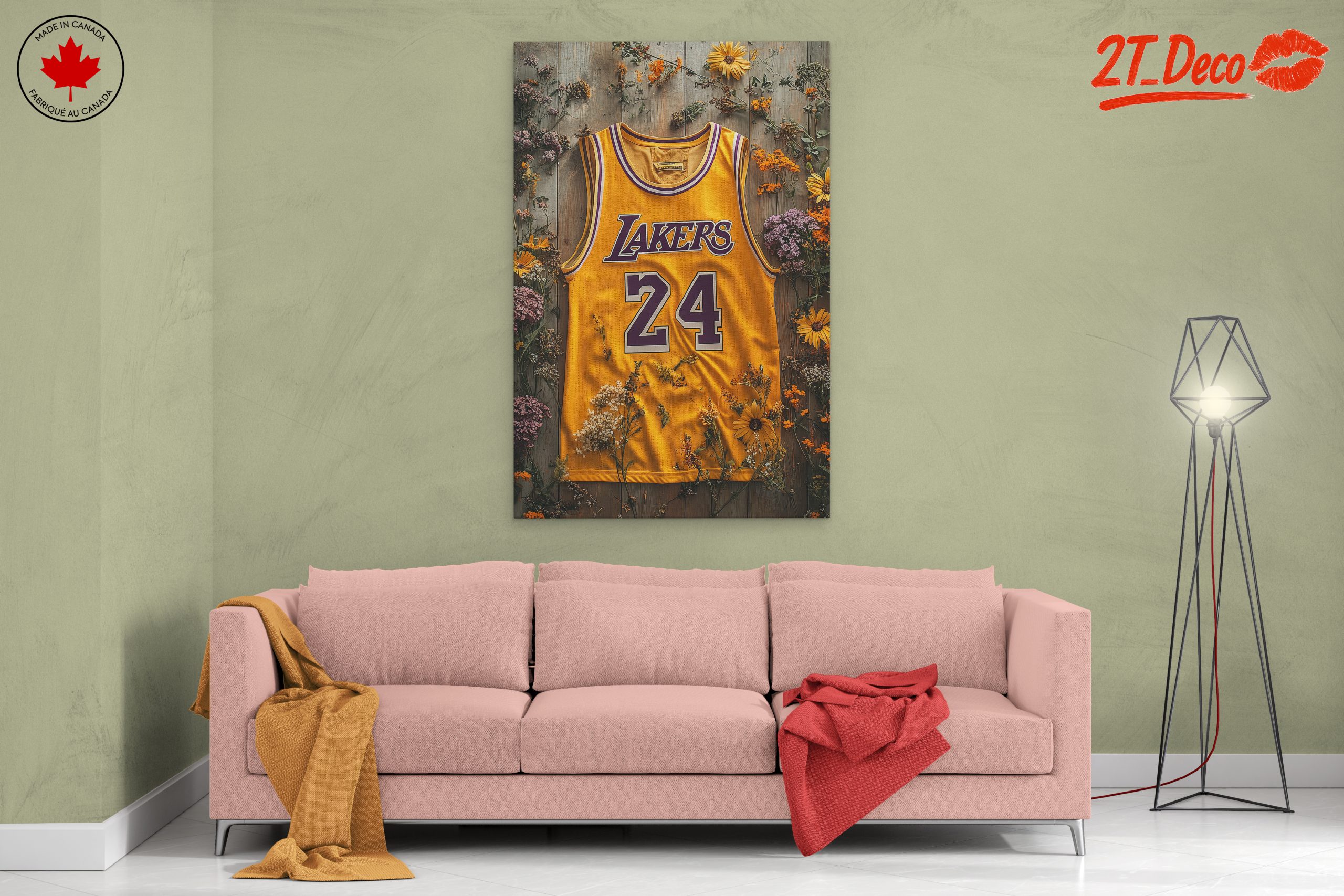 Los Angeles Lakers Jersey Floral Arrangement - Image 2