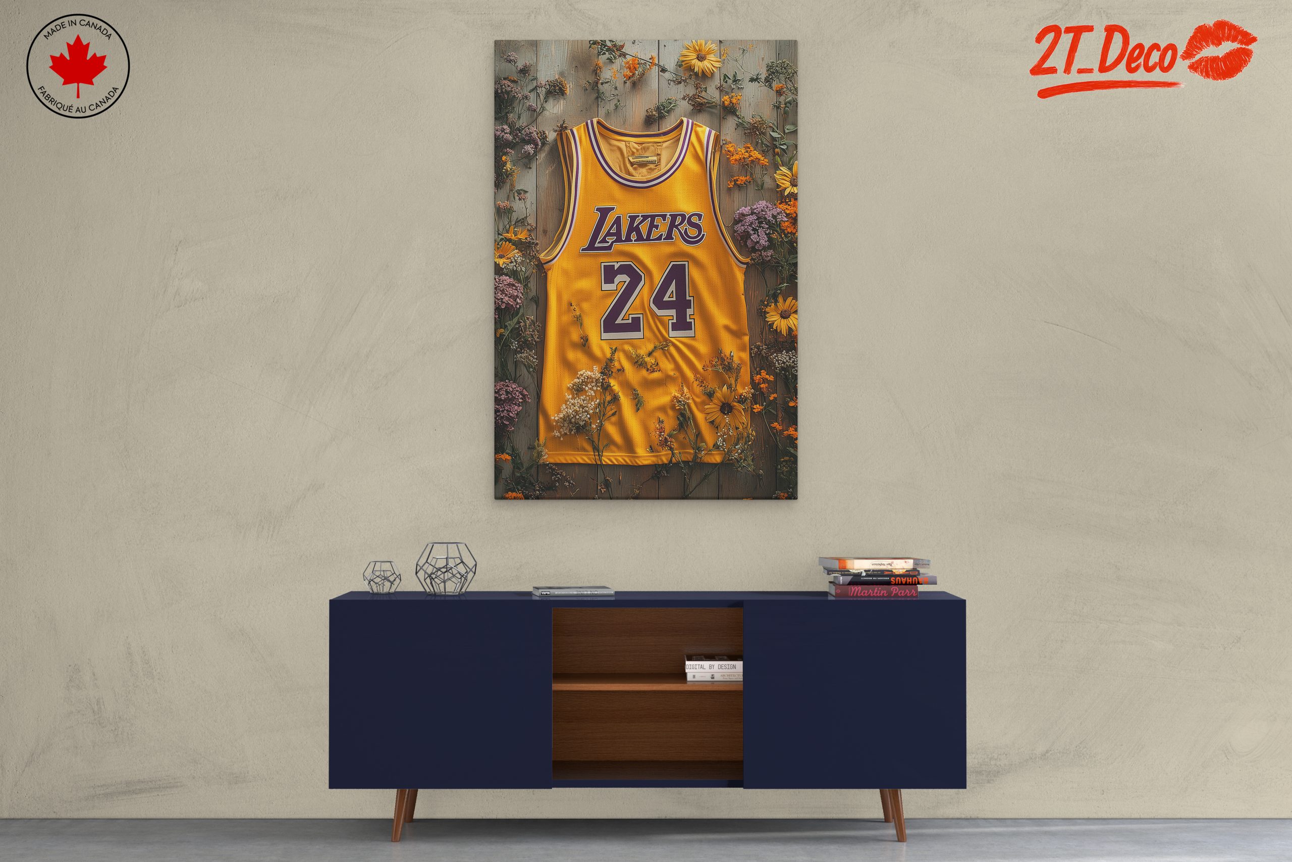 Los Angeles Lakers Jersey Floral Arrangement - Image 3