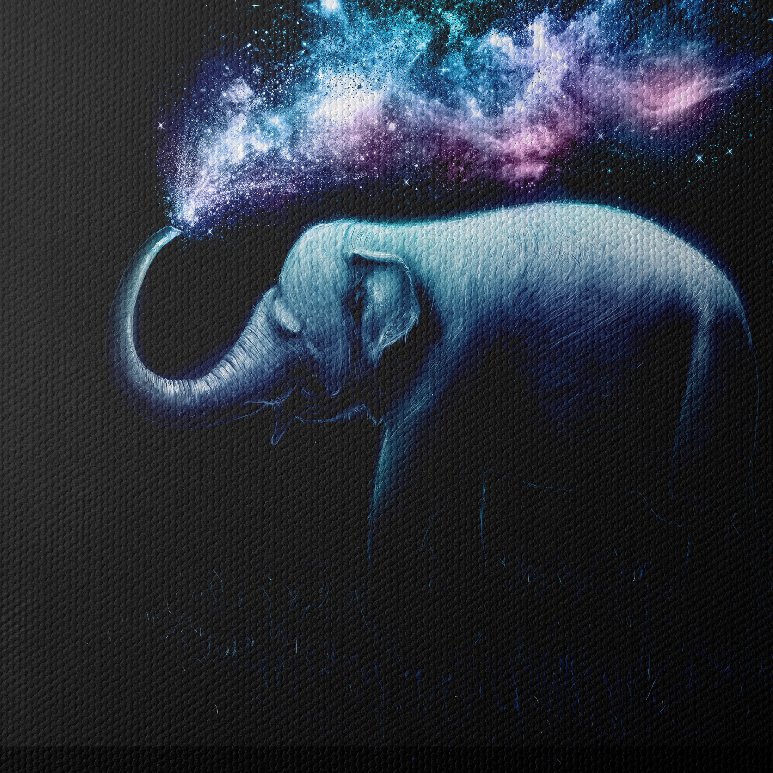 Majestic Elephant With Cosmic Background - Image 4