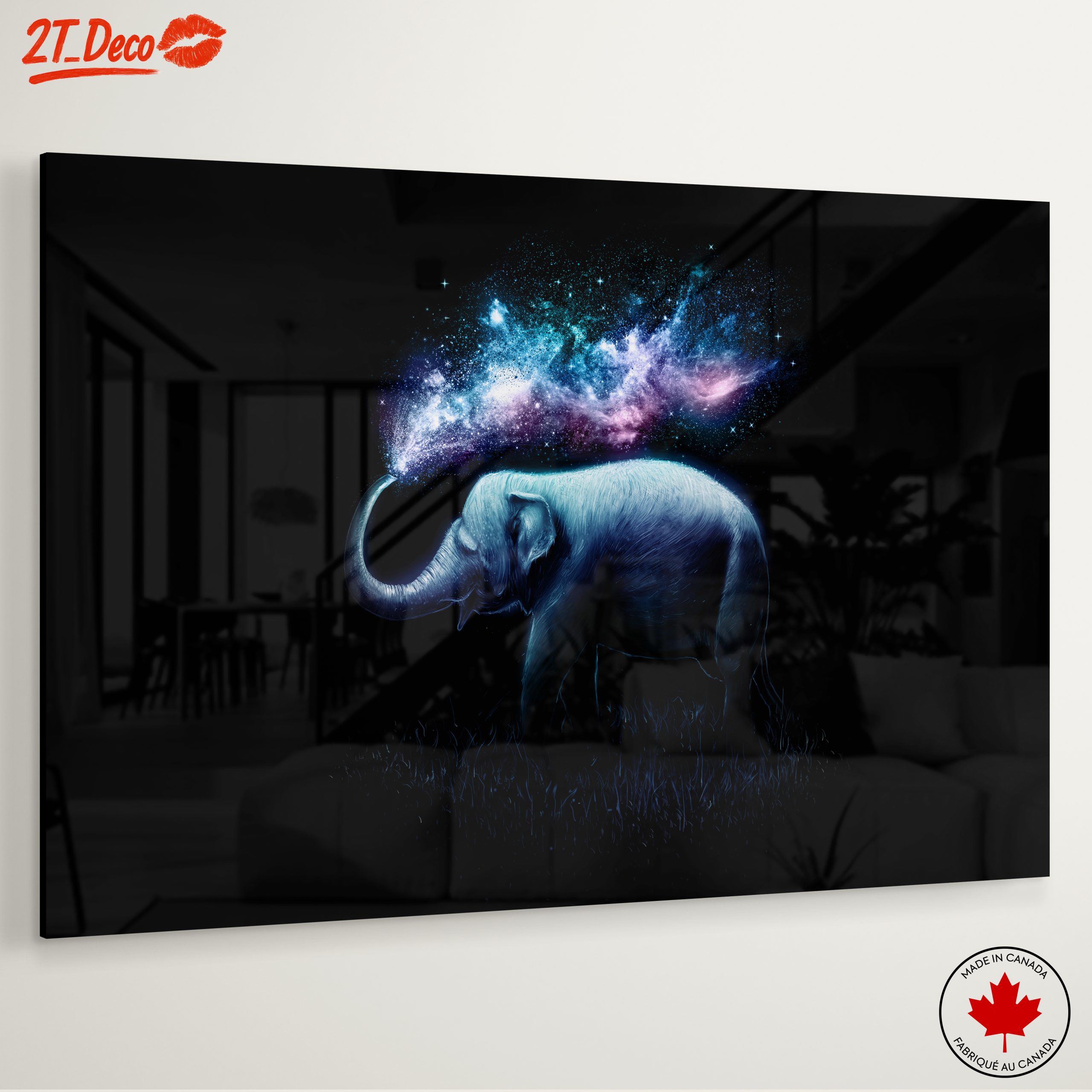 Majestic Elephant With Cosmic Background - Image 6