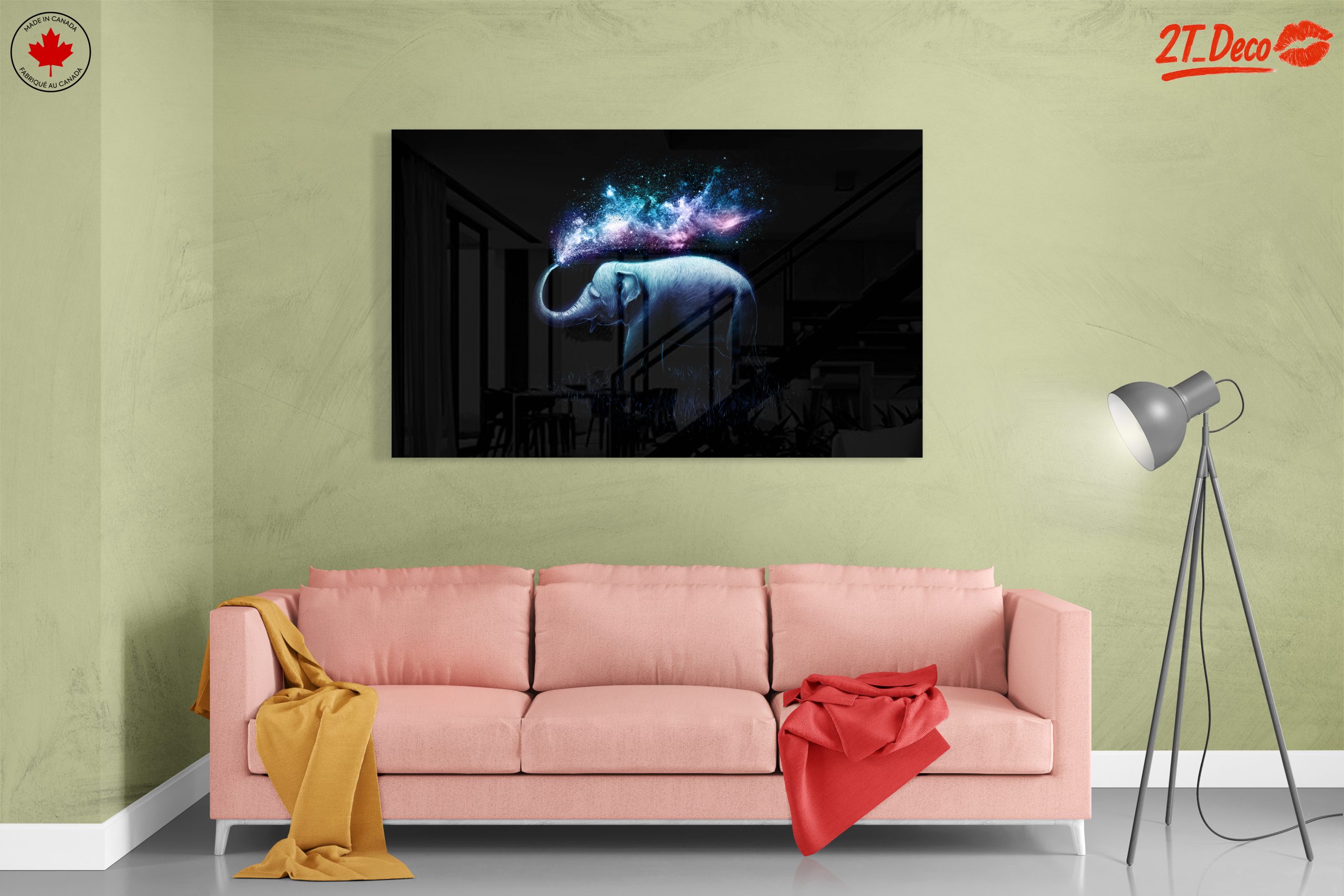 Majestic Elephant With Cosmic Background - Image 7