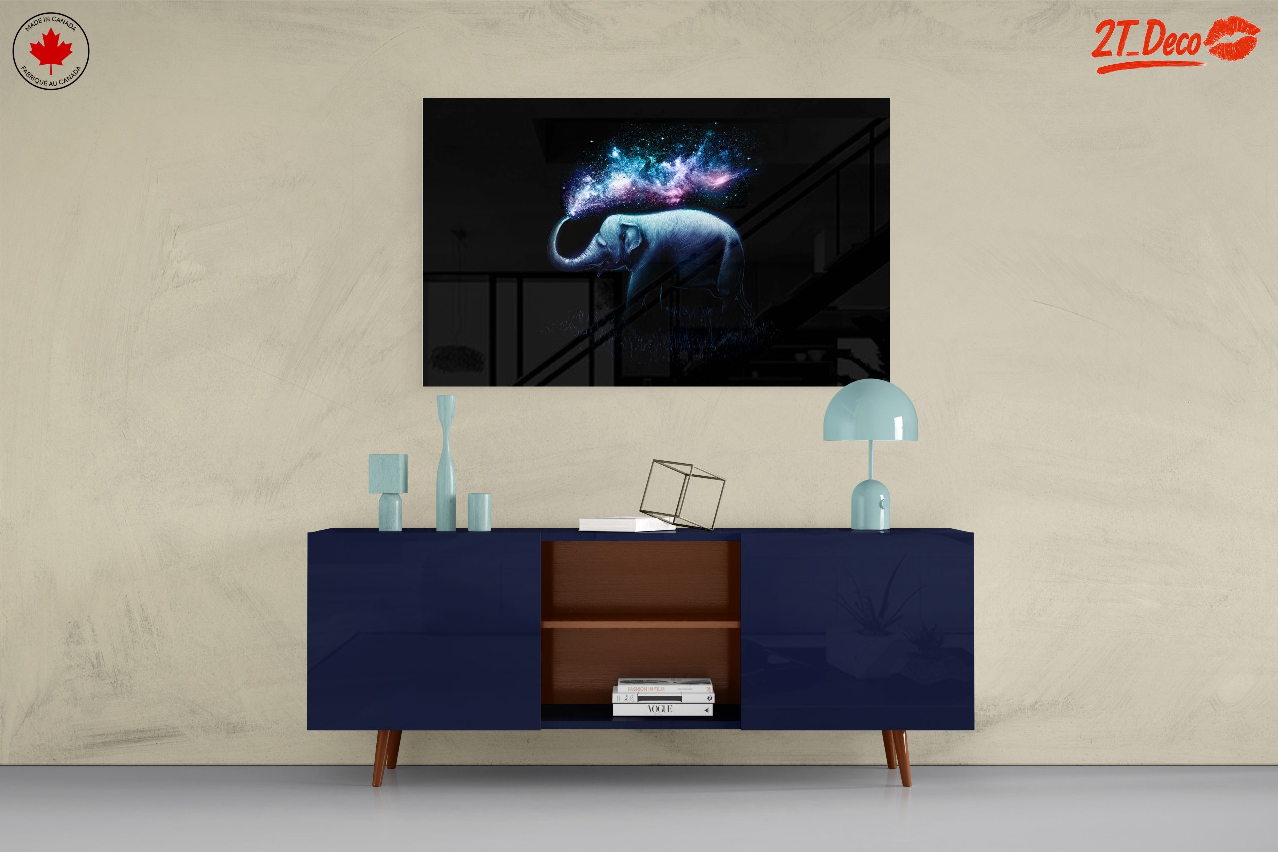 Majestic Elephant With Cosmic Background - Image 8