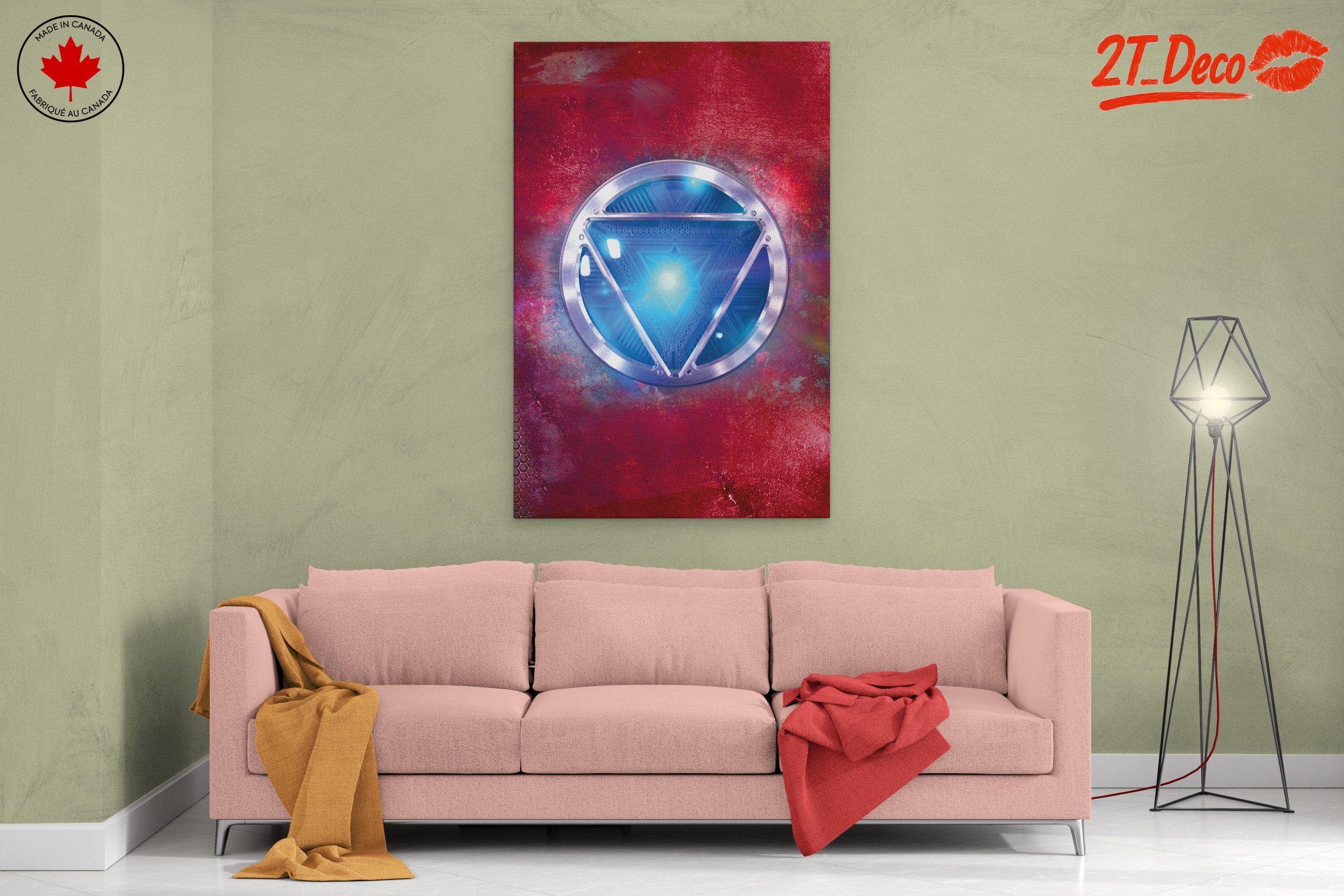 Iron Man Iconic Symbol Wall Art - Image 2