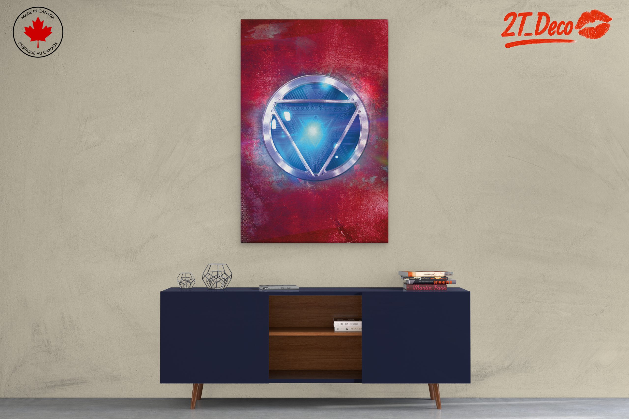Iron Man Iconic Symbol Wall Art - Image 3