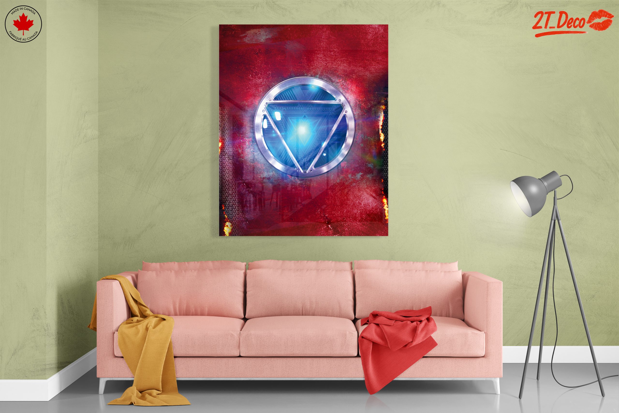 Iron Man Iconic Symbol Wall Art - Image 7