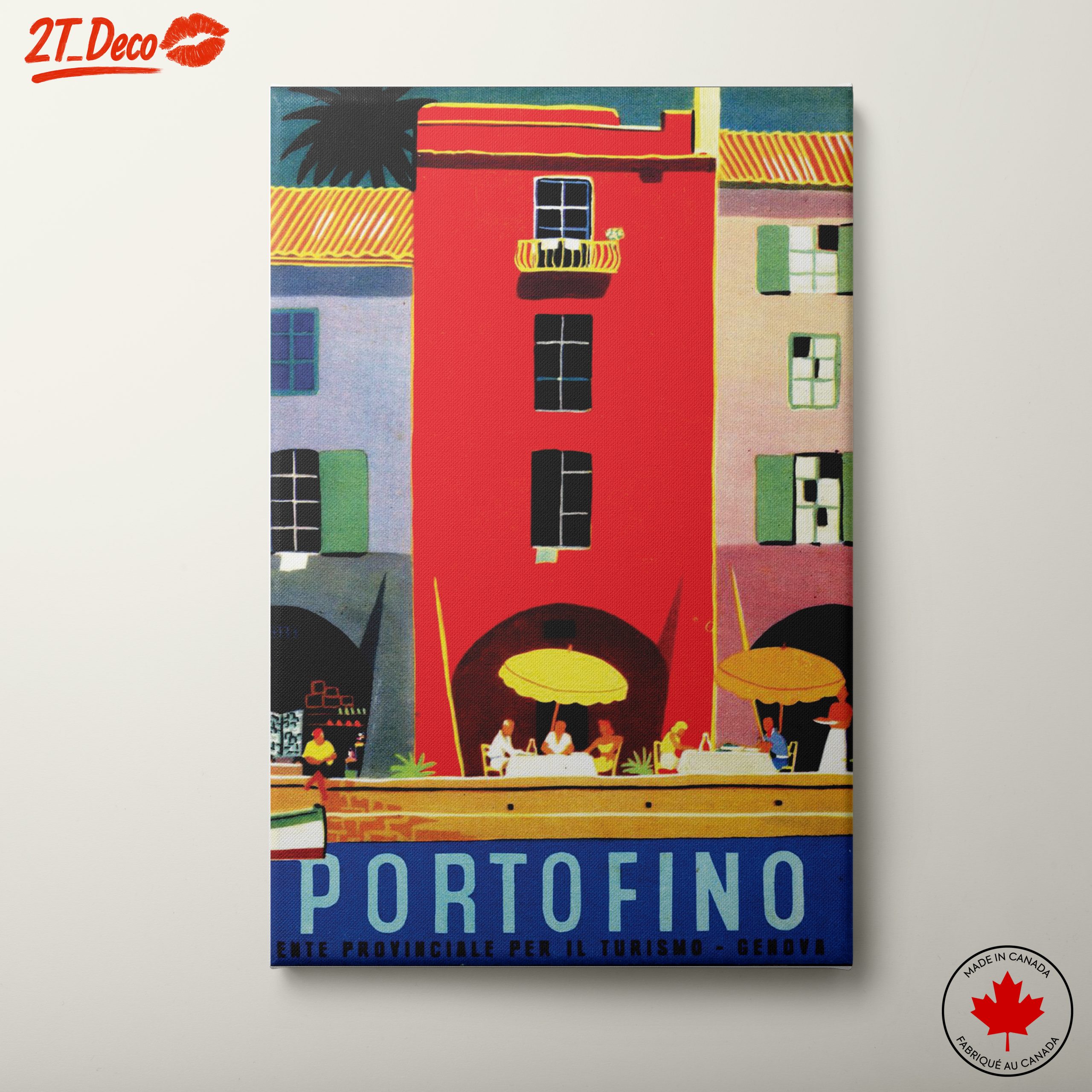 Colorful Portofino City Scene