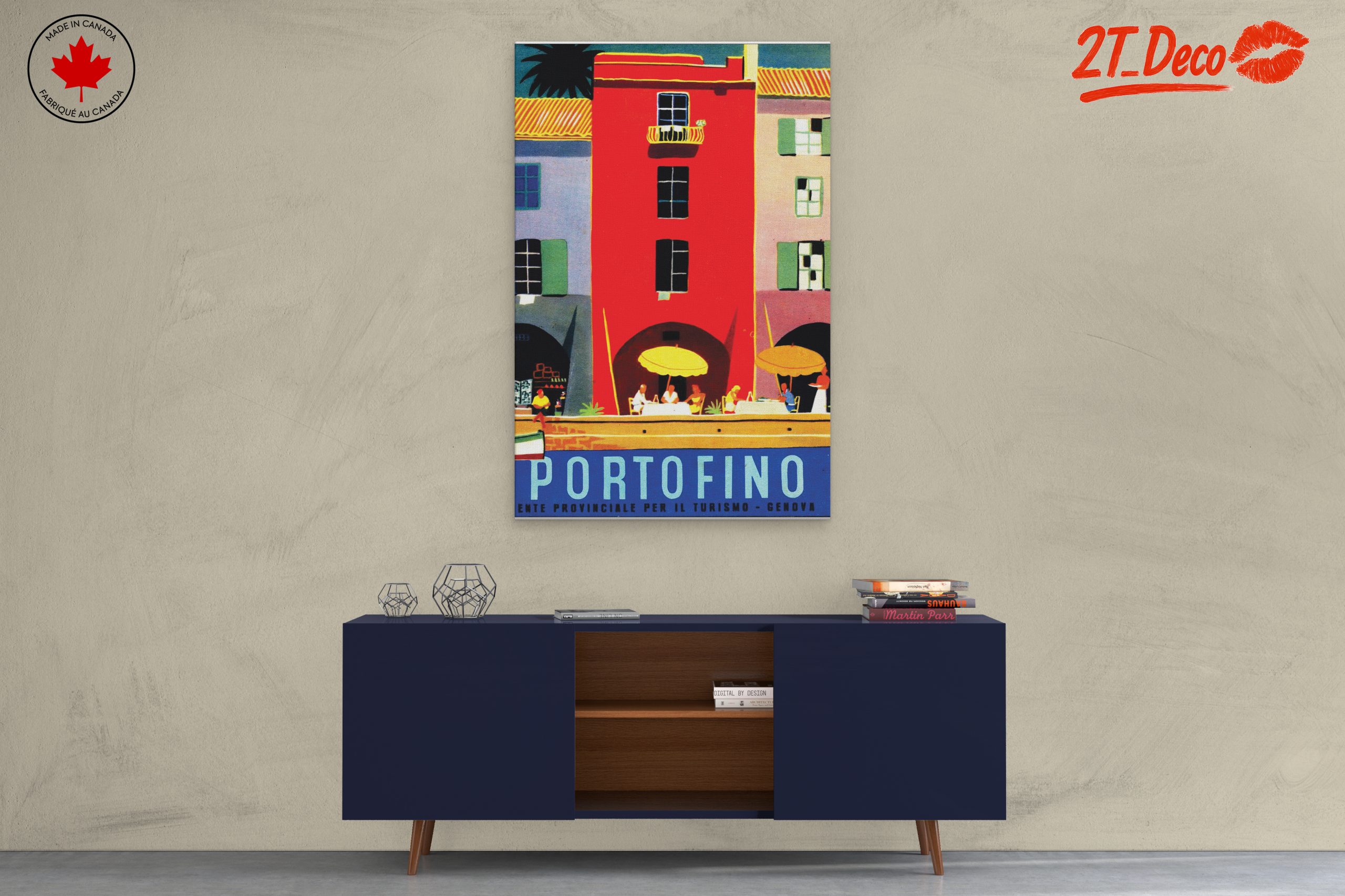 Colorful Portofino City Scene - Image 3