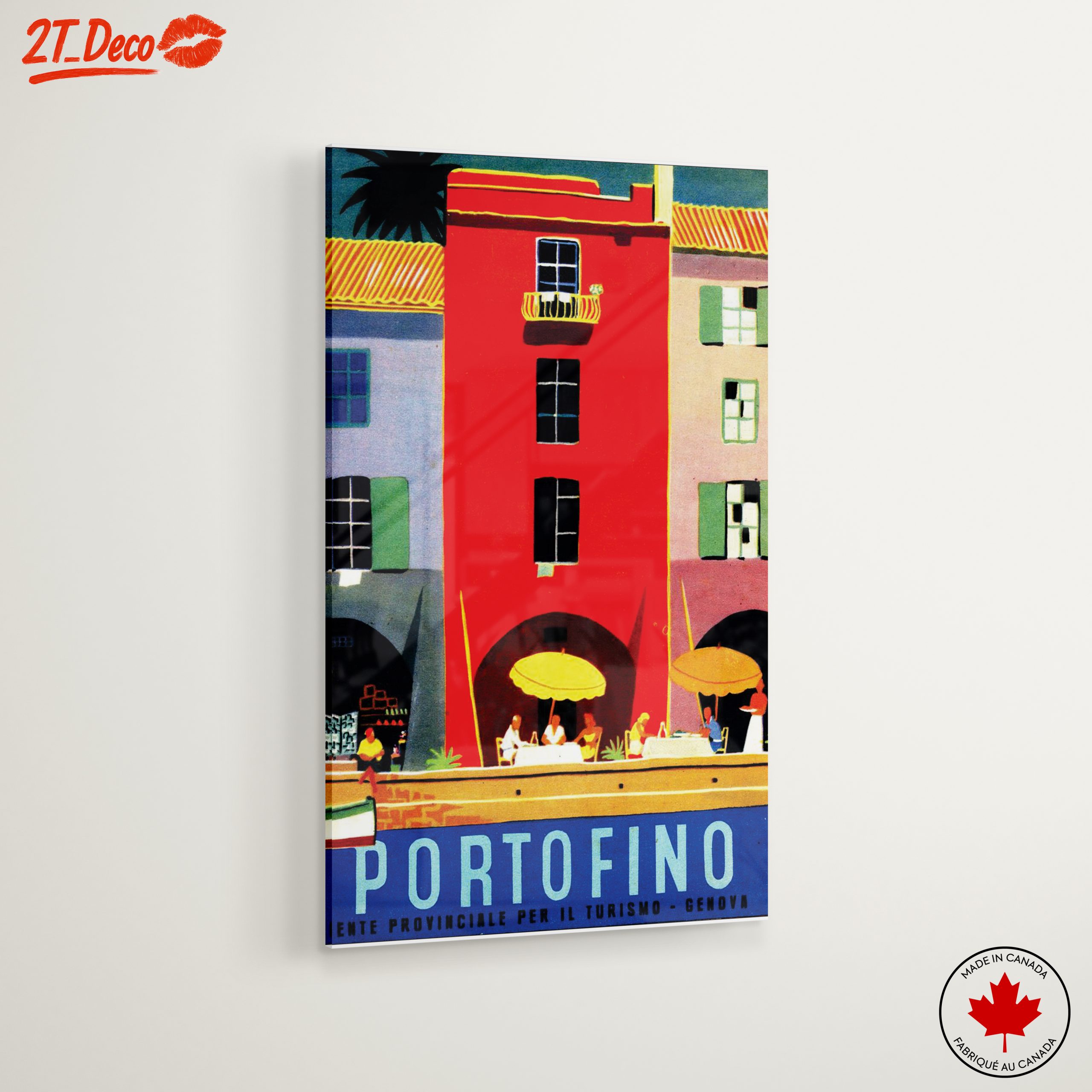Colorful Portofino City Scene - Image 6