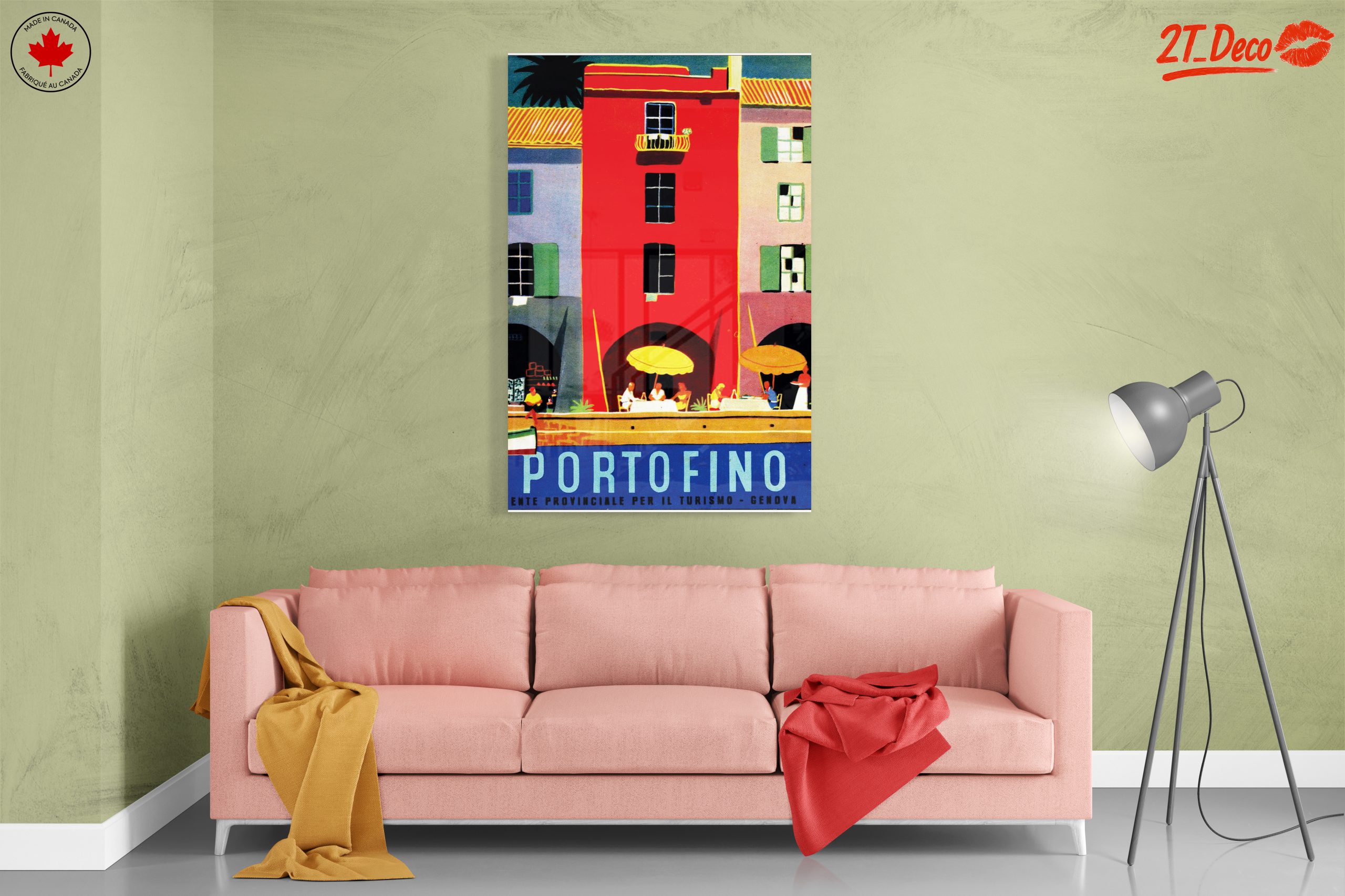 Colorful Portofino City Scene - Image 7