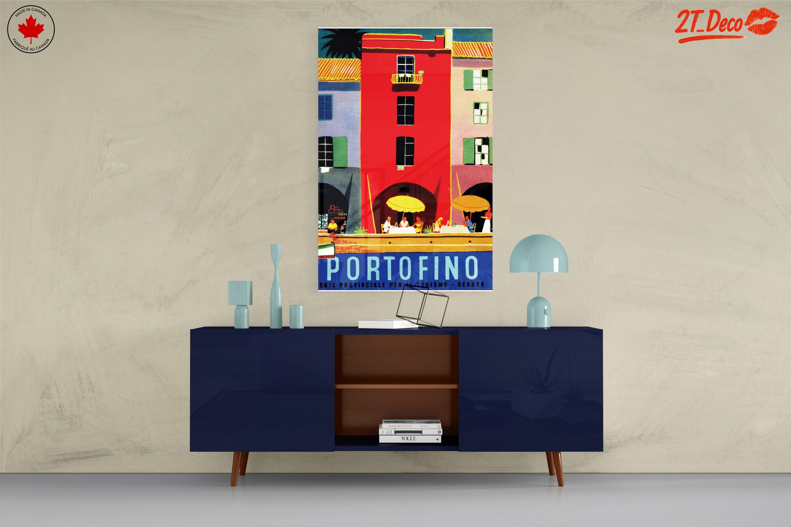 Colorful Portofino City Scene - Image 8