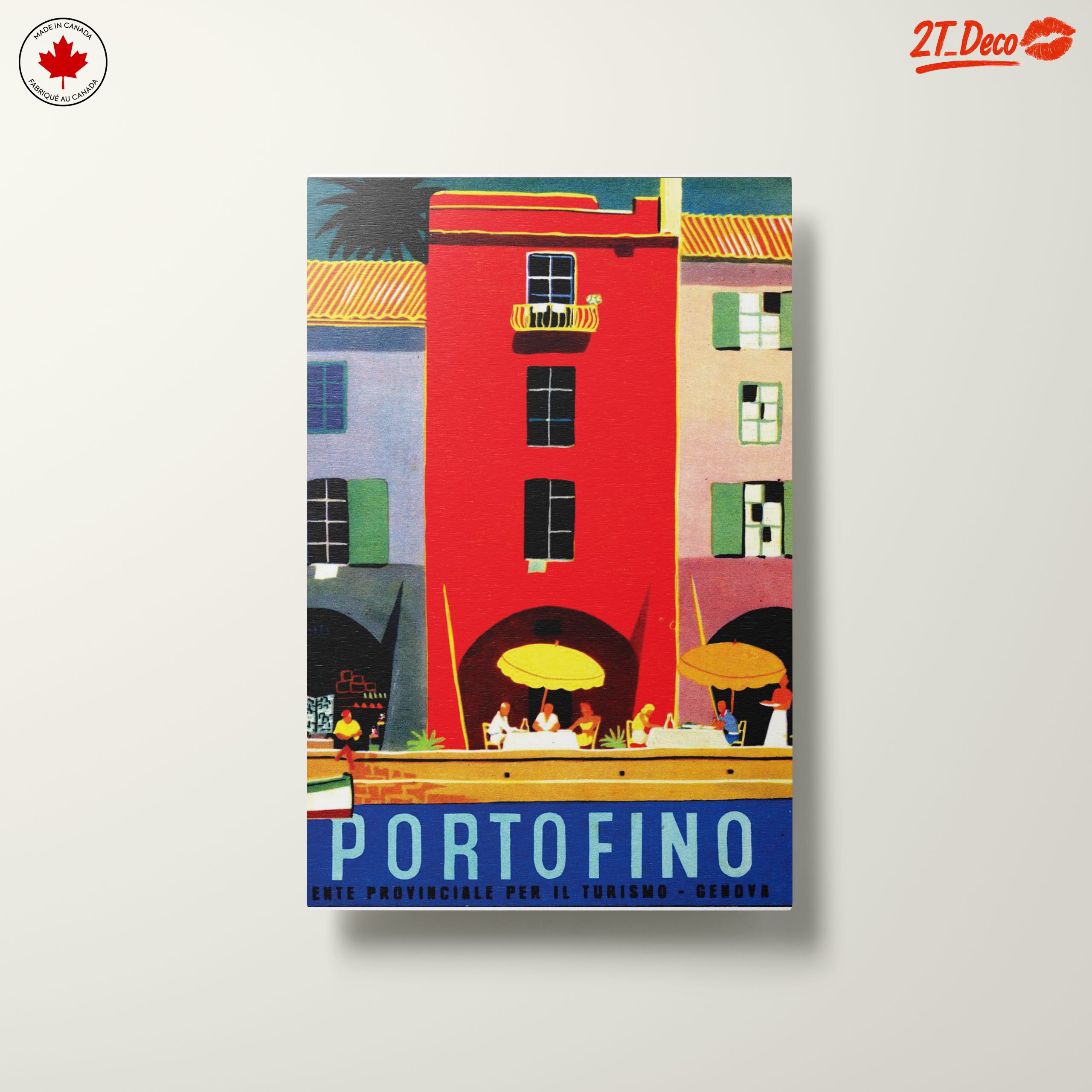 Colorful Portofino City Scene - Image 10