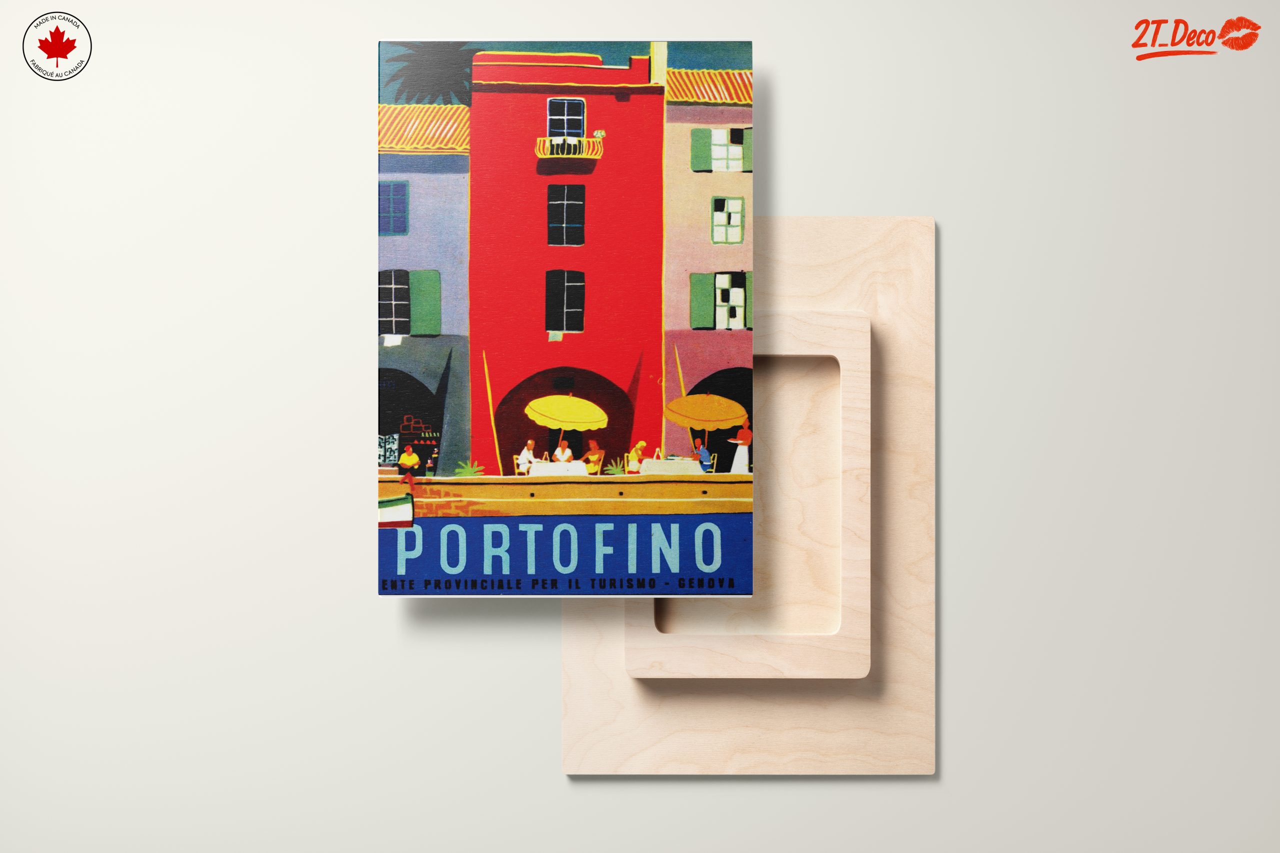 Colorful Portofino City Scene - Image 11