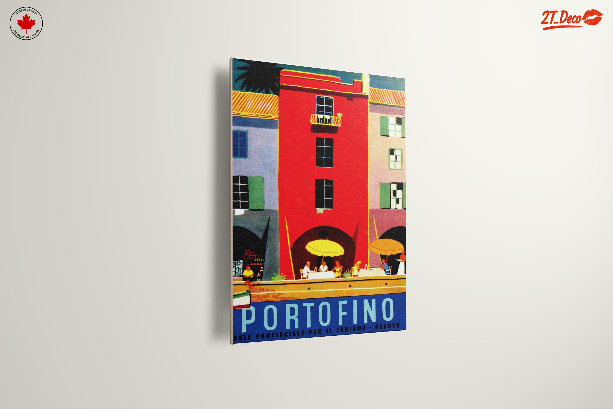 Colorful Portofino City Scene - Image 13