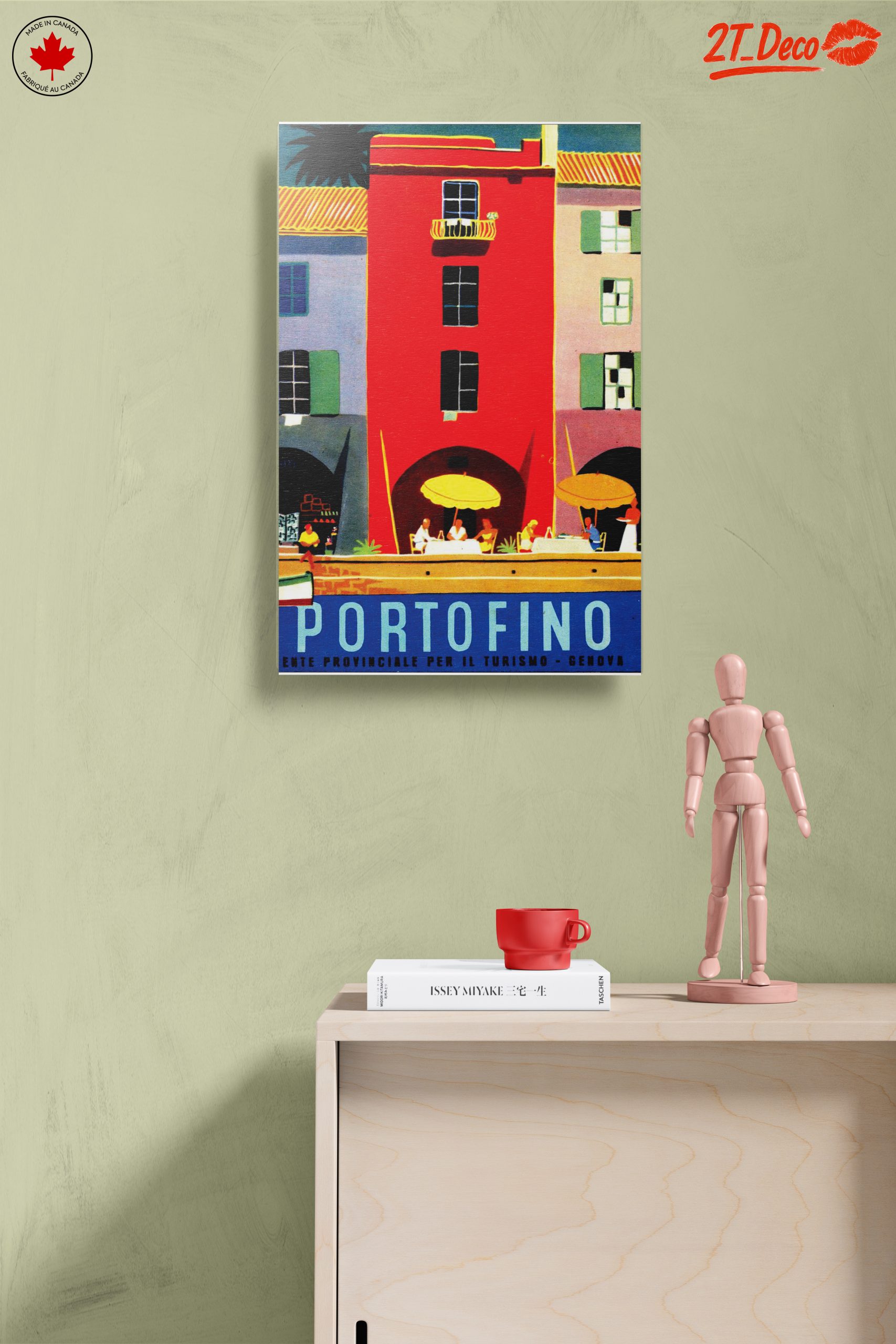 Colorful Portofino City Scene - Image 14