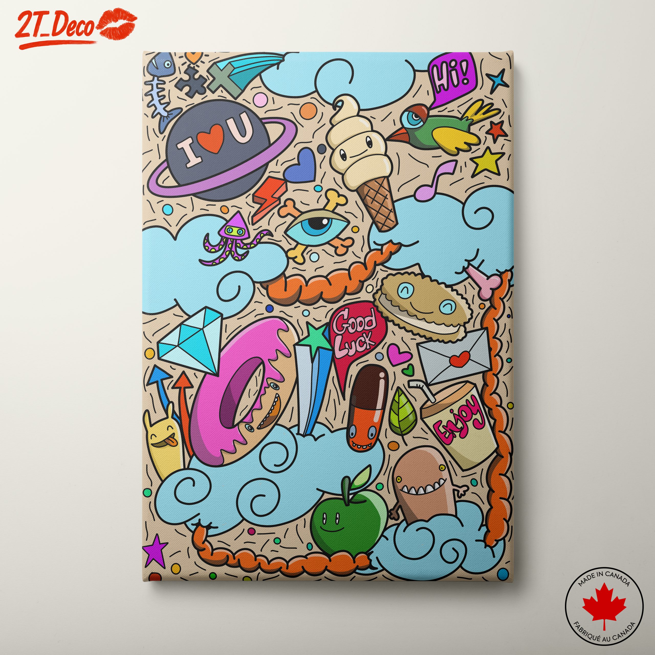 Colorful Playful Doodle Art Design