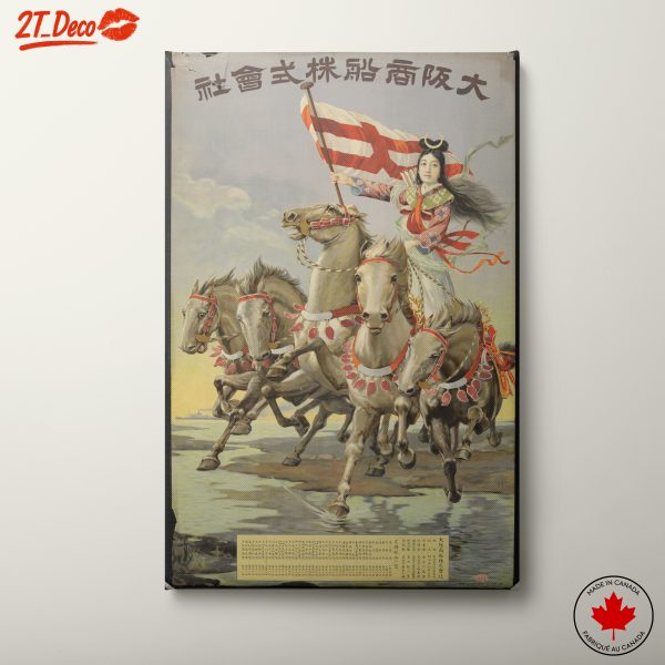 Heroic Historical Artwork Featuring Equestrian Scene