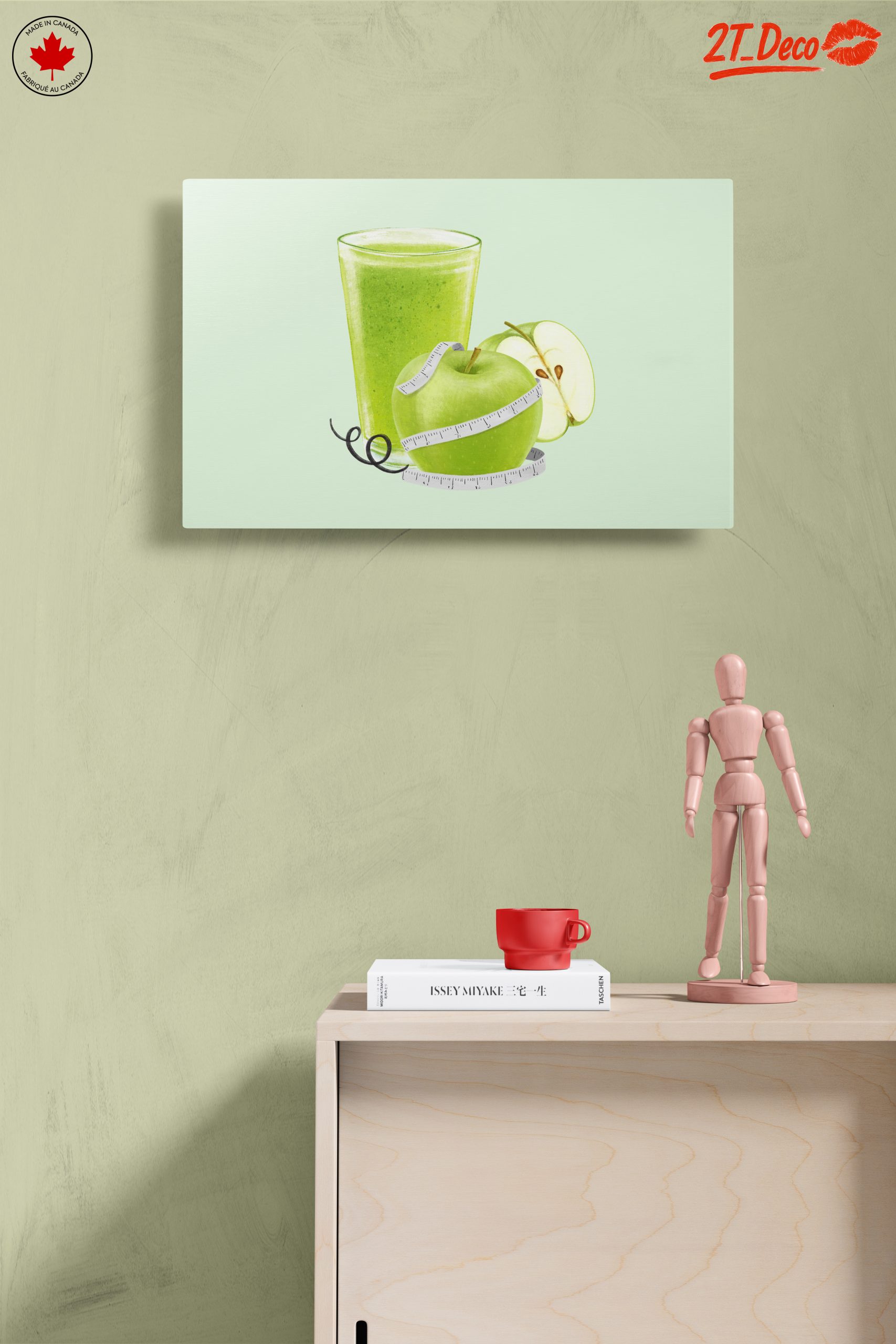 Green Smoothie and Apple Abstract Art - Image 14