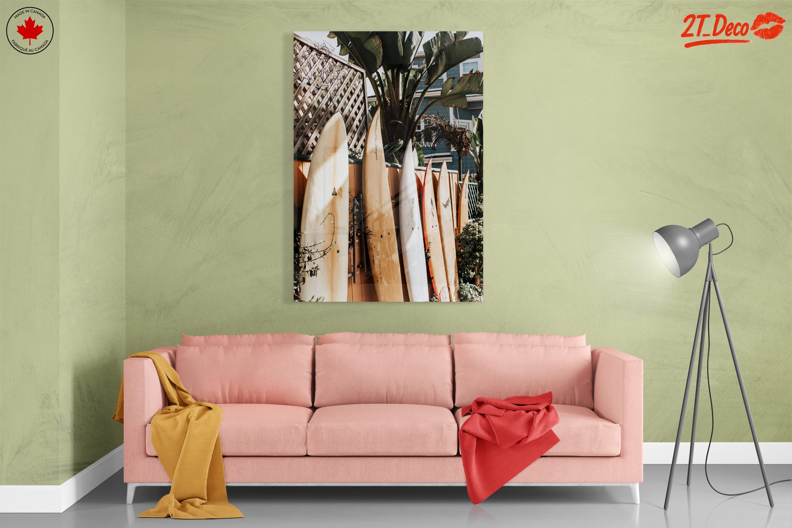 Surfboards Against Lush Greenery at the Beach - Image 7