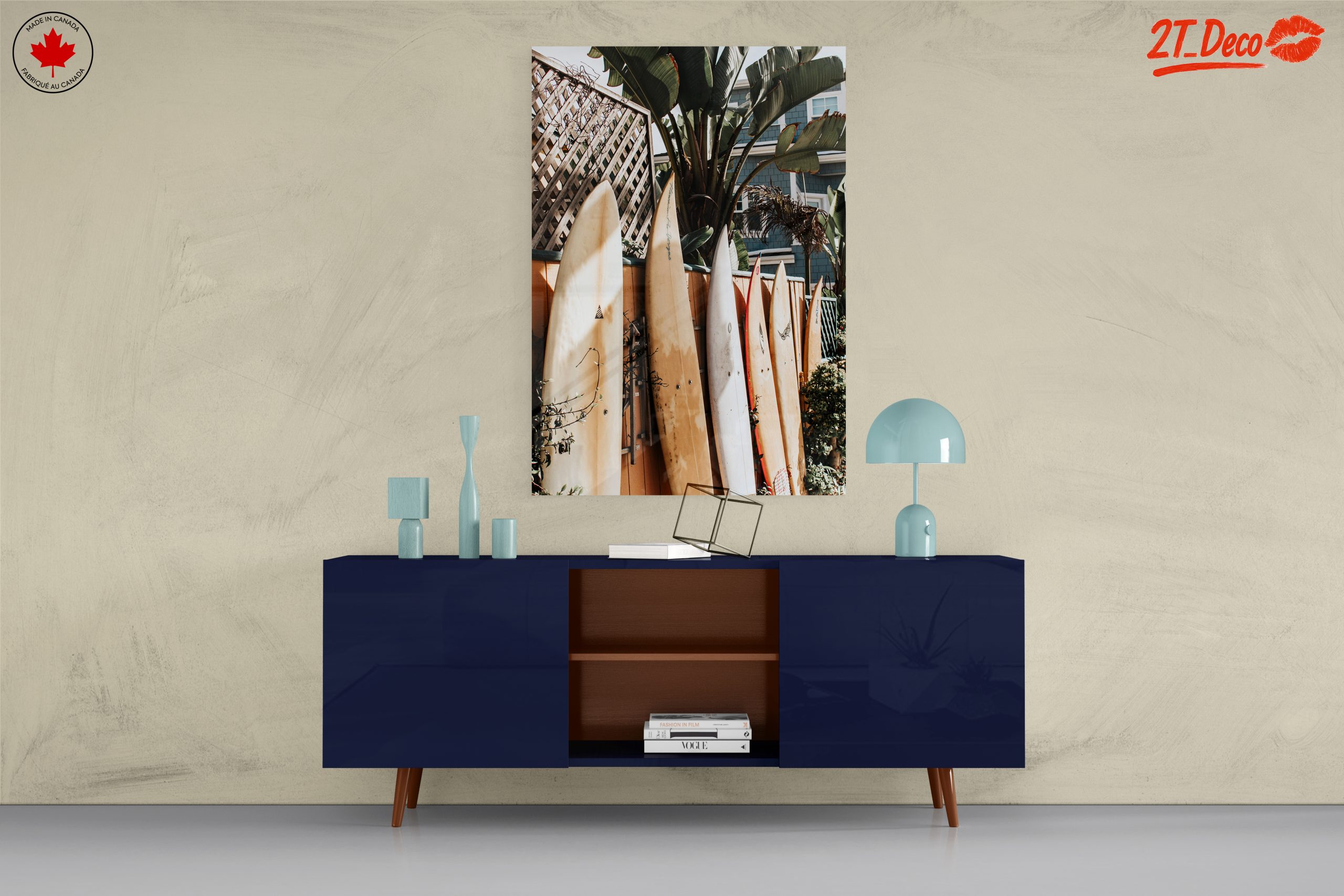 Surfboards Against Lush Greenery at the Beach - Image 8