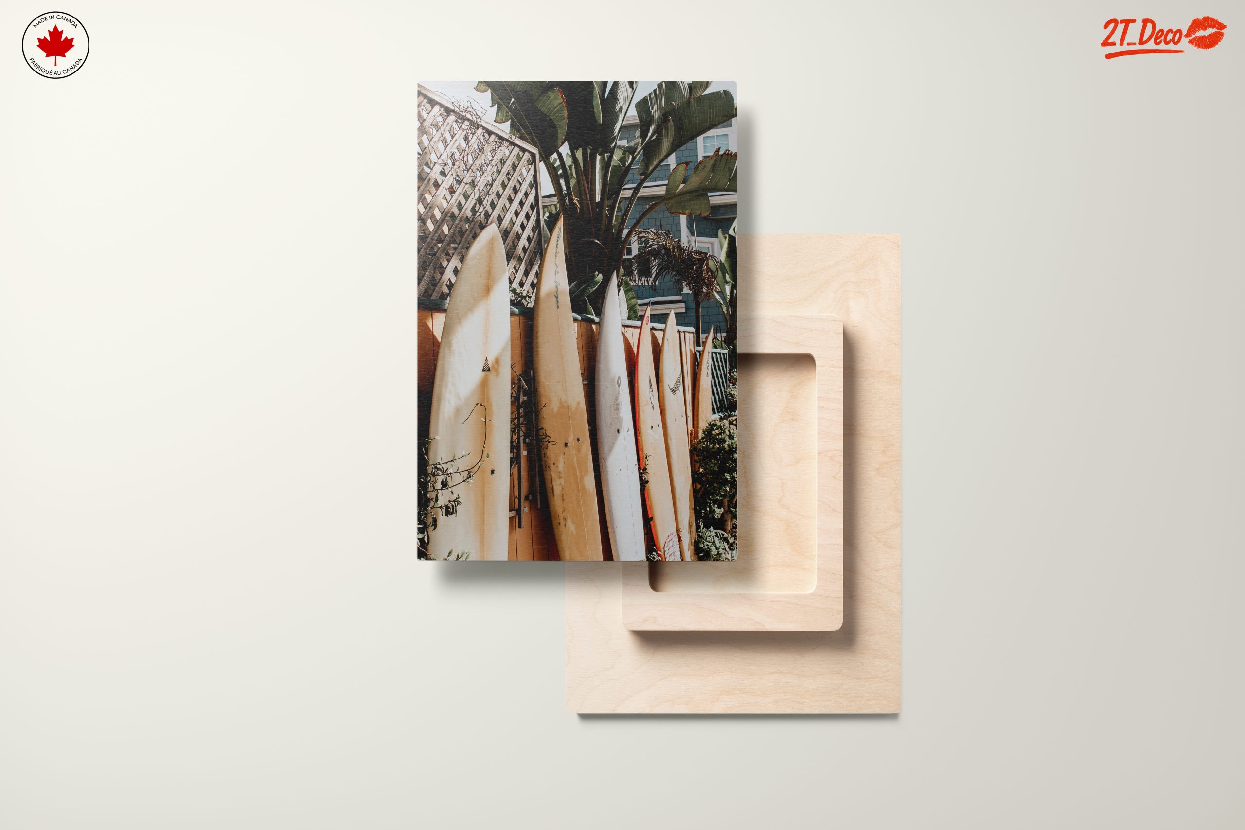 Surfboards Against Lush Greenery at the Beach - Image 11