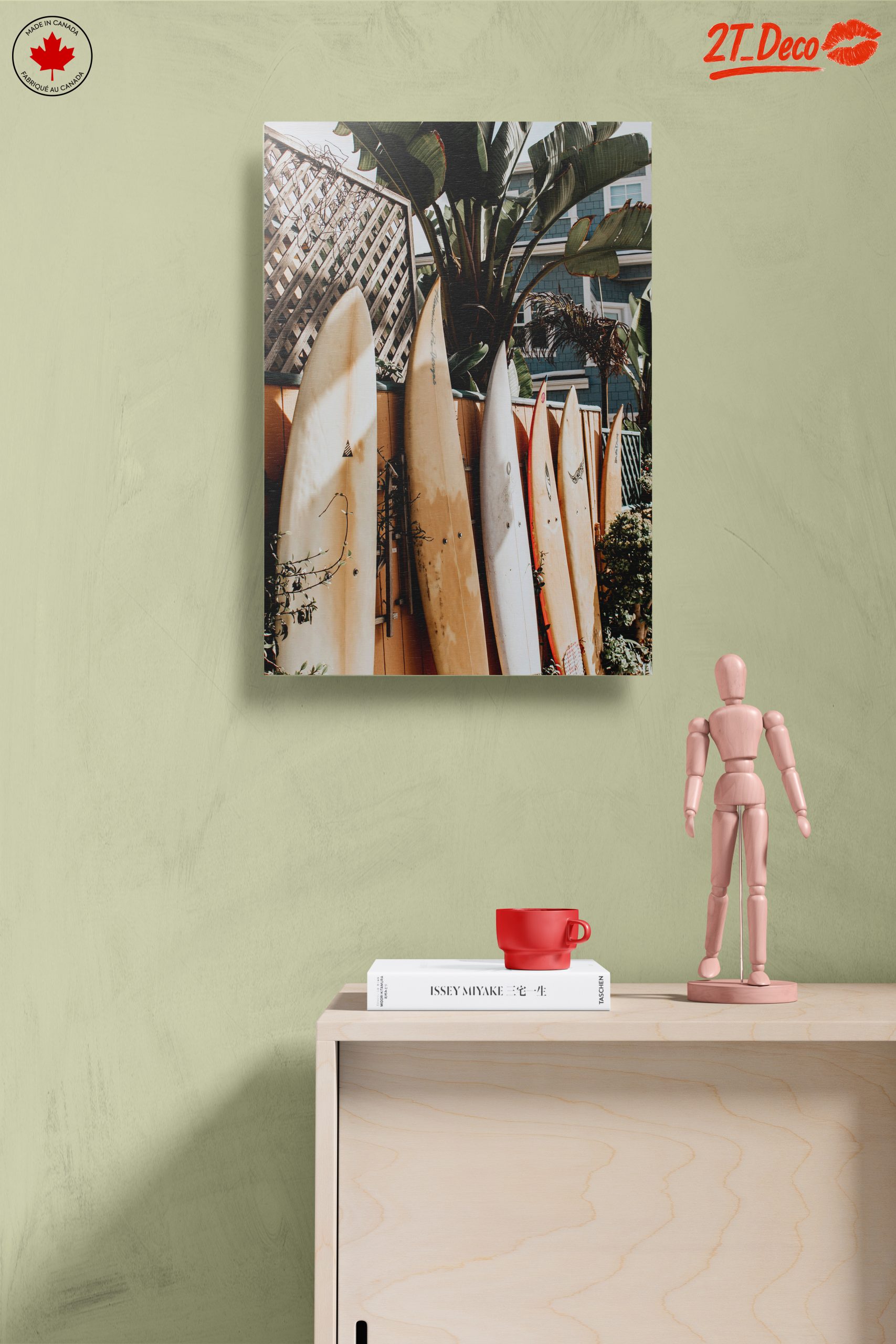 Surfboards Against Lush Greenery at the Beach - Image 14