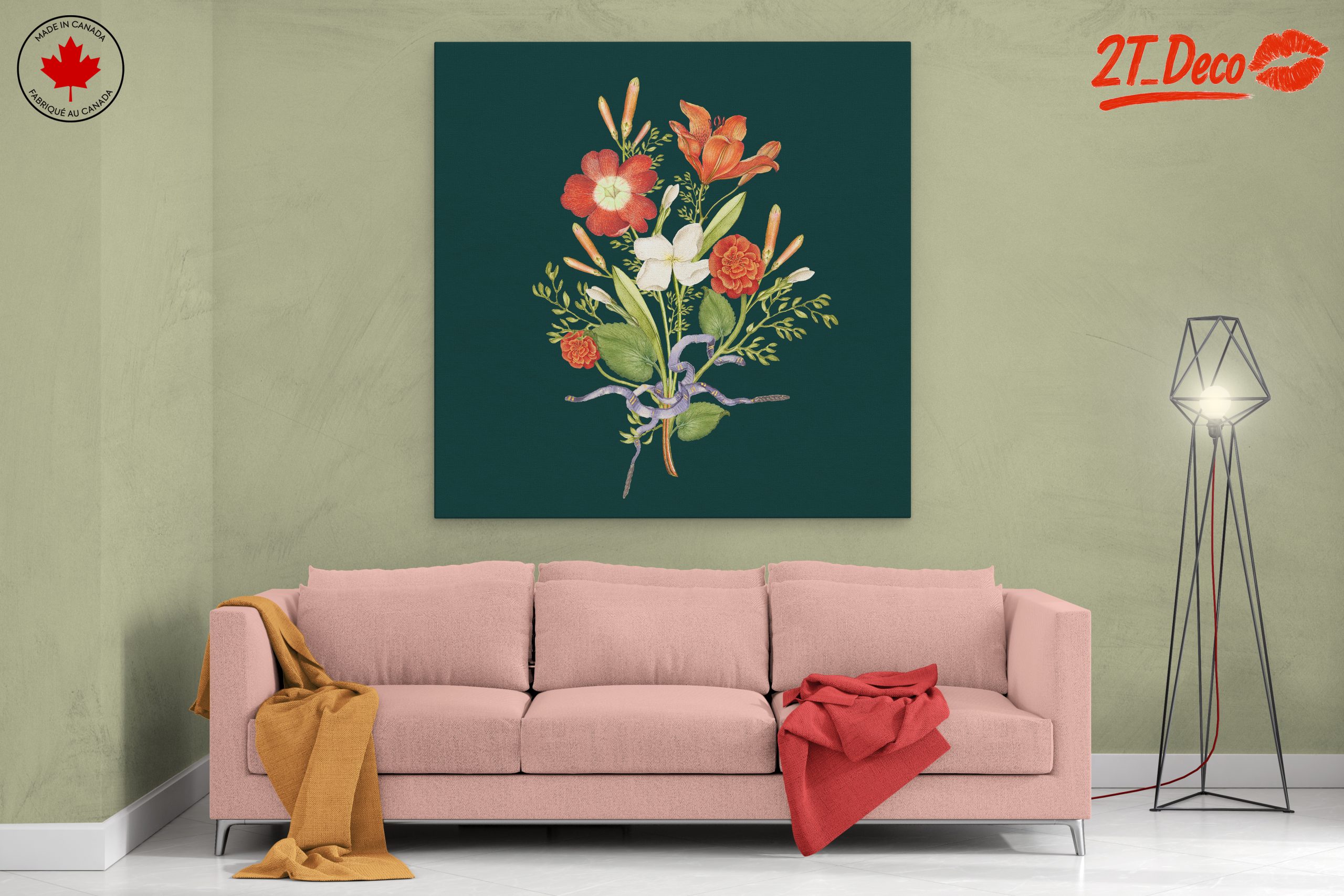 Beautiful Botanical Bouquet Art - Image 2