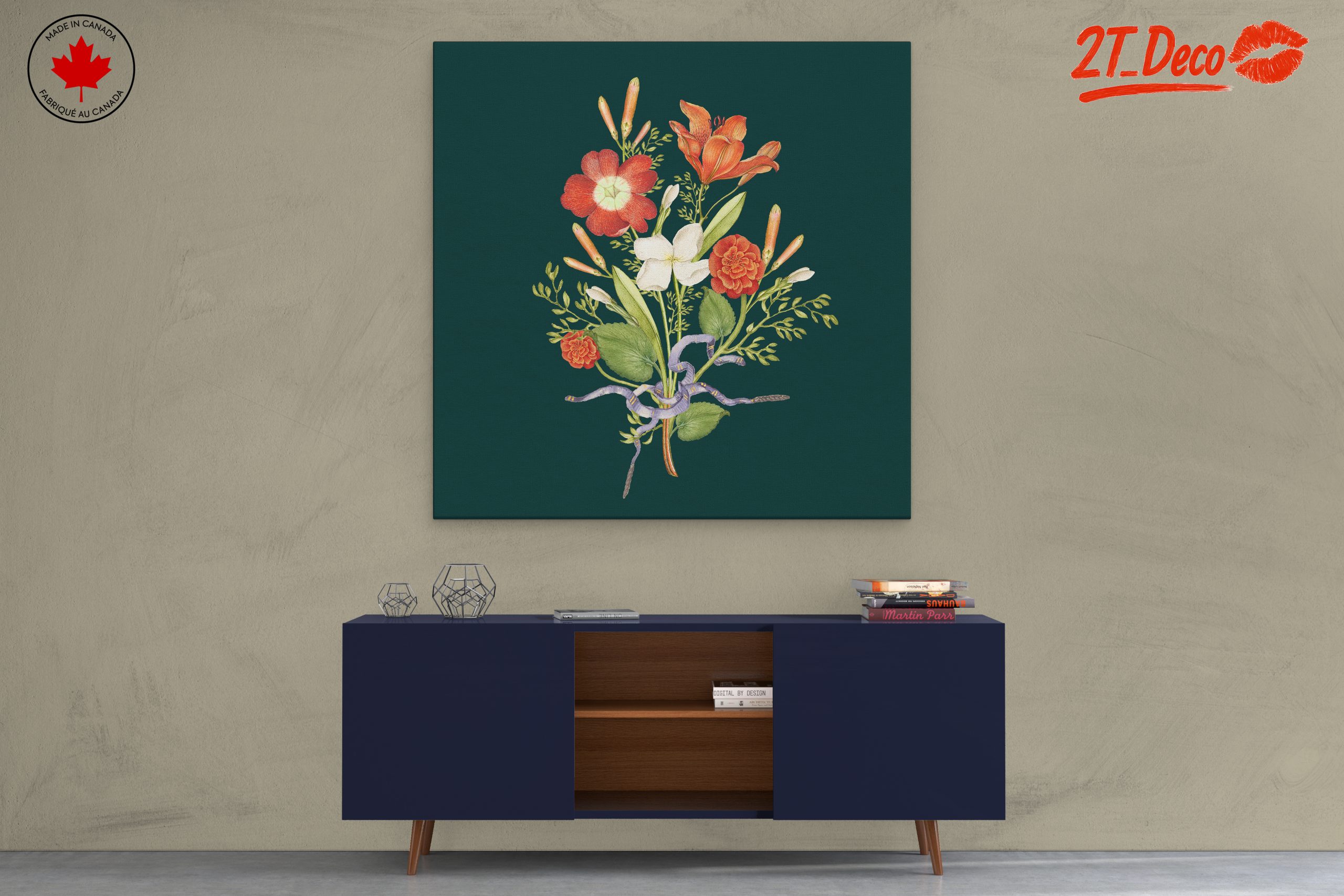 Beautiful Botanical Bouquet Art - Image 3
