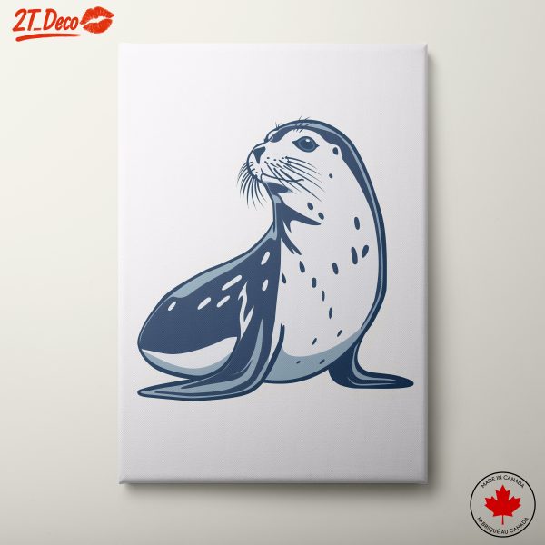 Stylized Seal Illustration Art