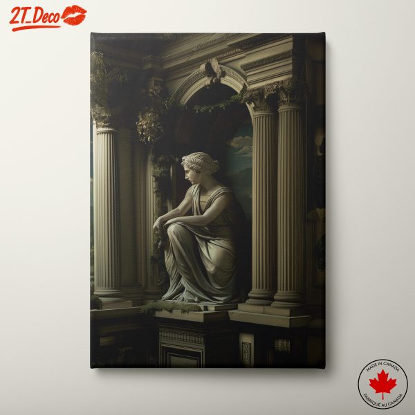 Statue in Classical Architectural Setting
