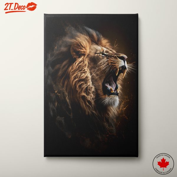 Majestic Lion Portrait Wall Art 5