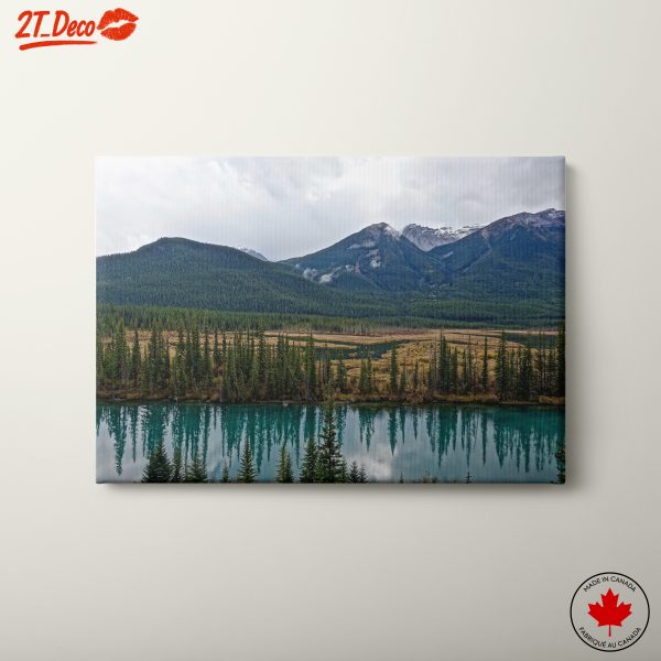 Serene Nature Landscape with Mountains and River 2