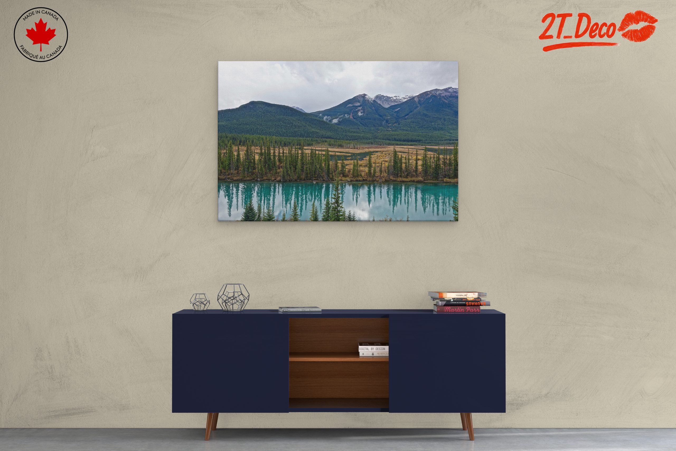 Serene Nature Landscape with Mountains and River 2 - Image 3