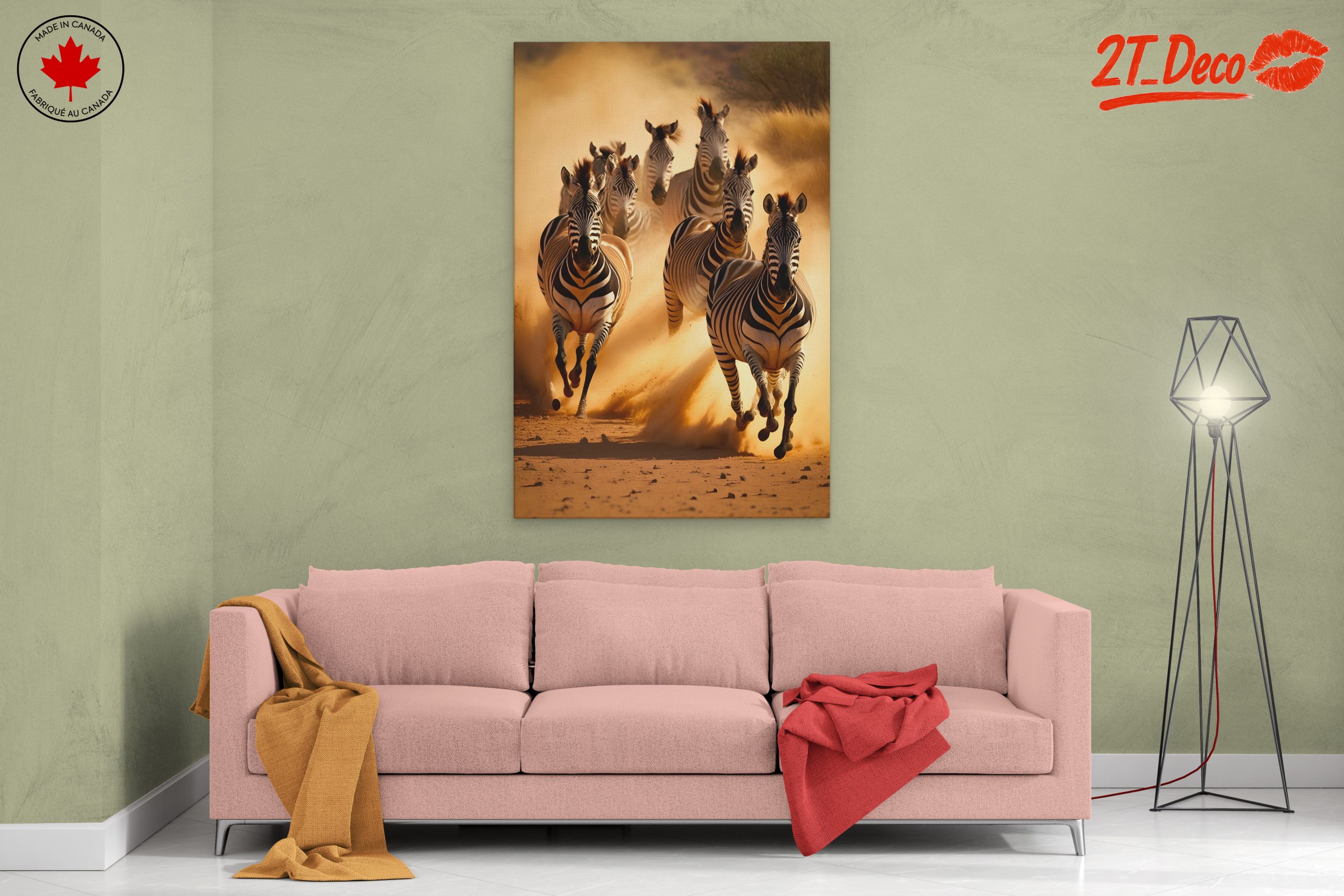 Dynamic Herd of Galloping Zebras - Image 2