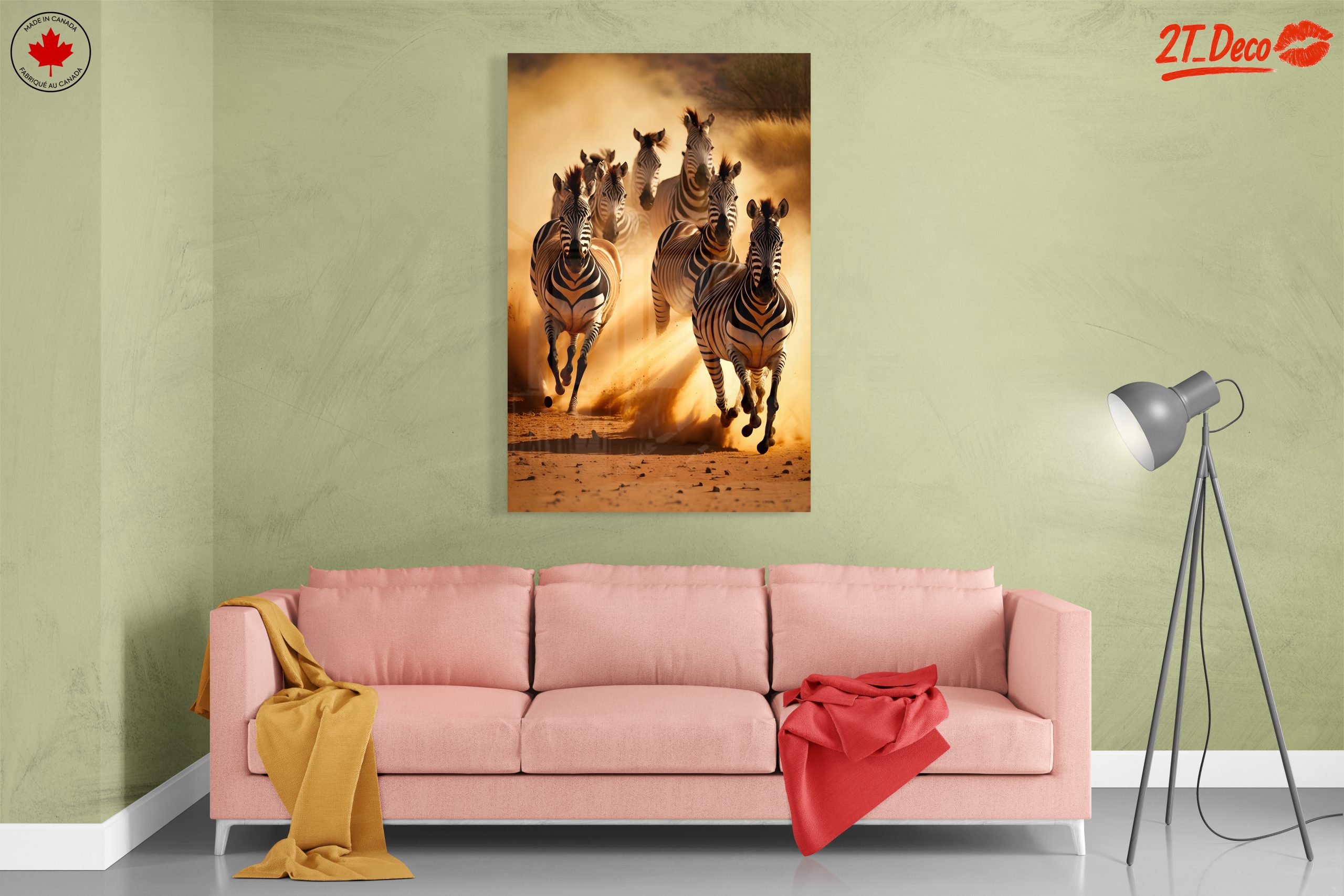 Dynamic Herd of Galloping Zebras - Image 7