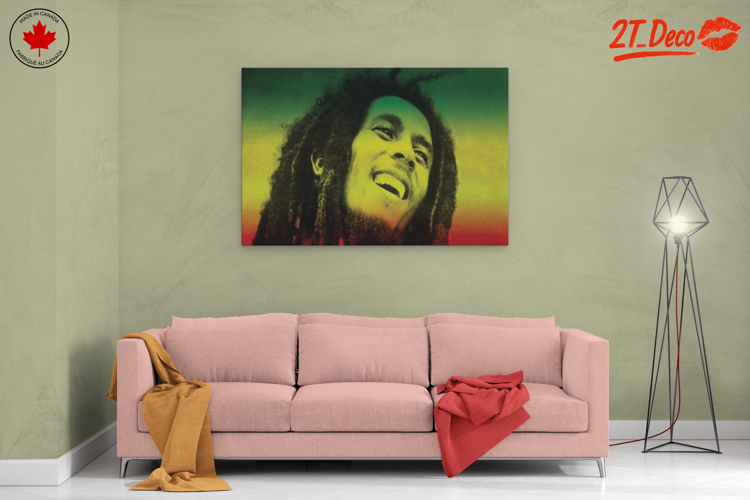 Vibrant Bob Marley Music Art - Image 2