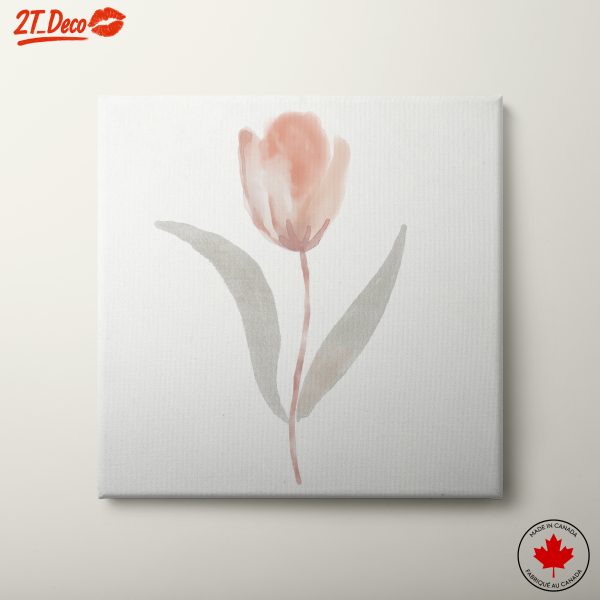 Soft Pink Floral Artwork for Tranquil Spaces