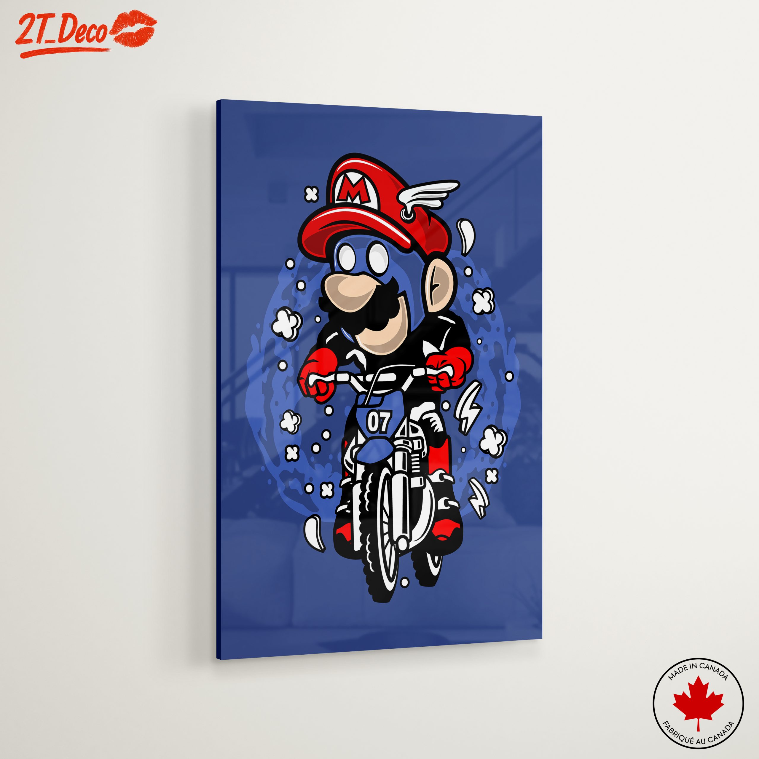 Cartoon Character Riding Motorcycle Art - Image 6