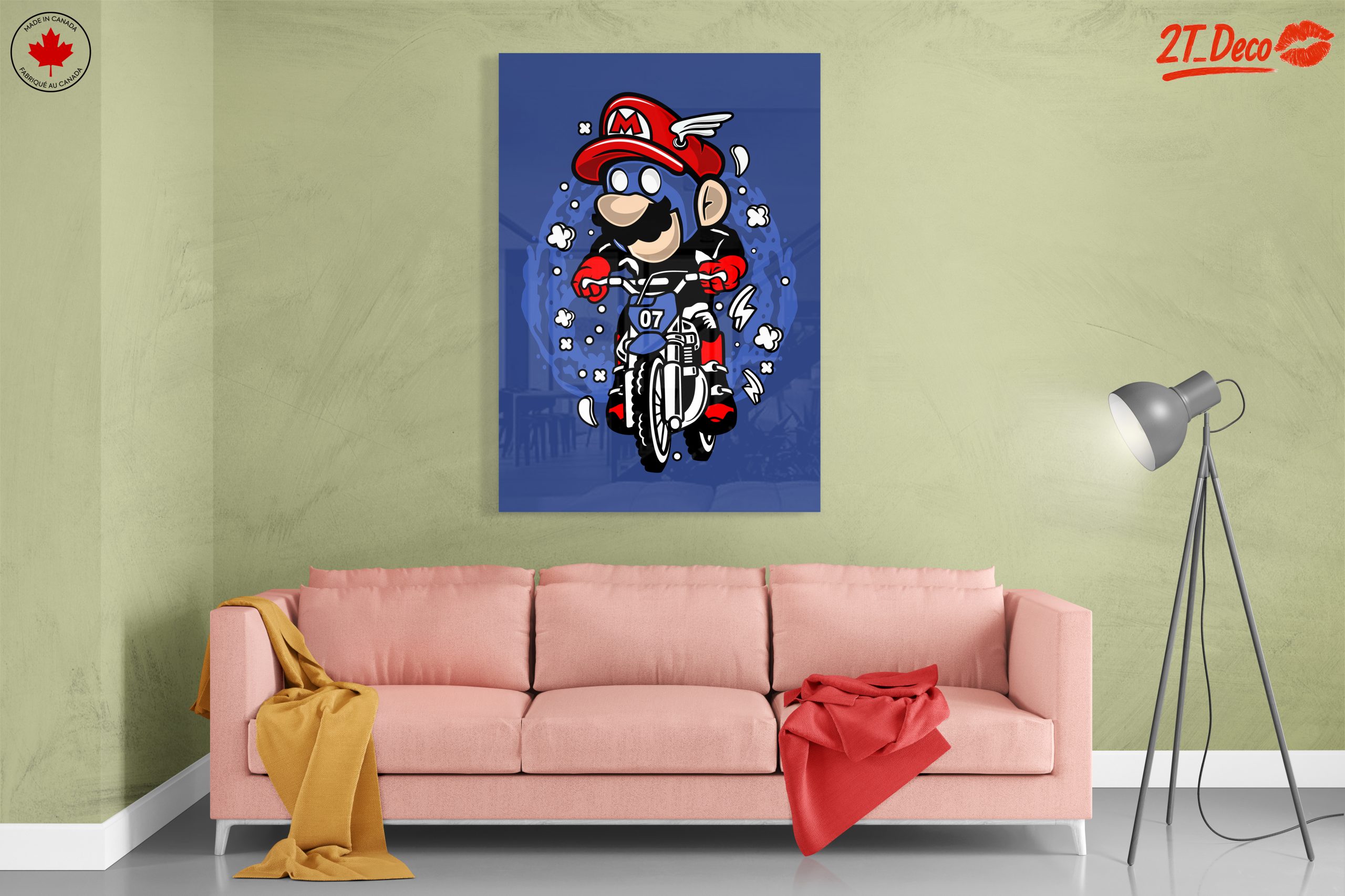 Cartoon Character Riding Motorcycle Art - Image 7