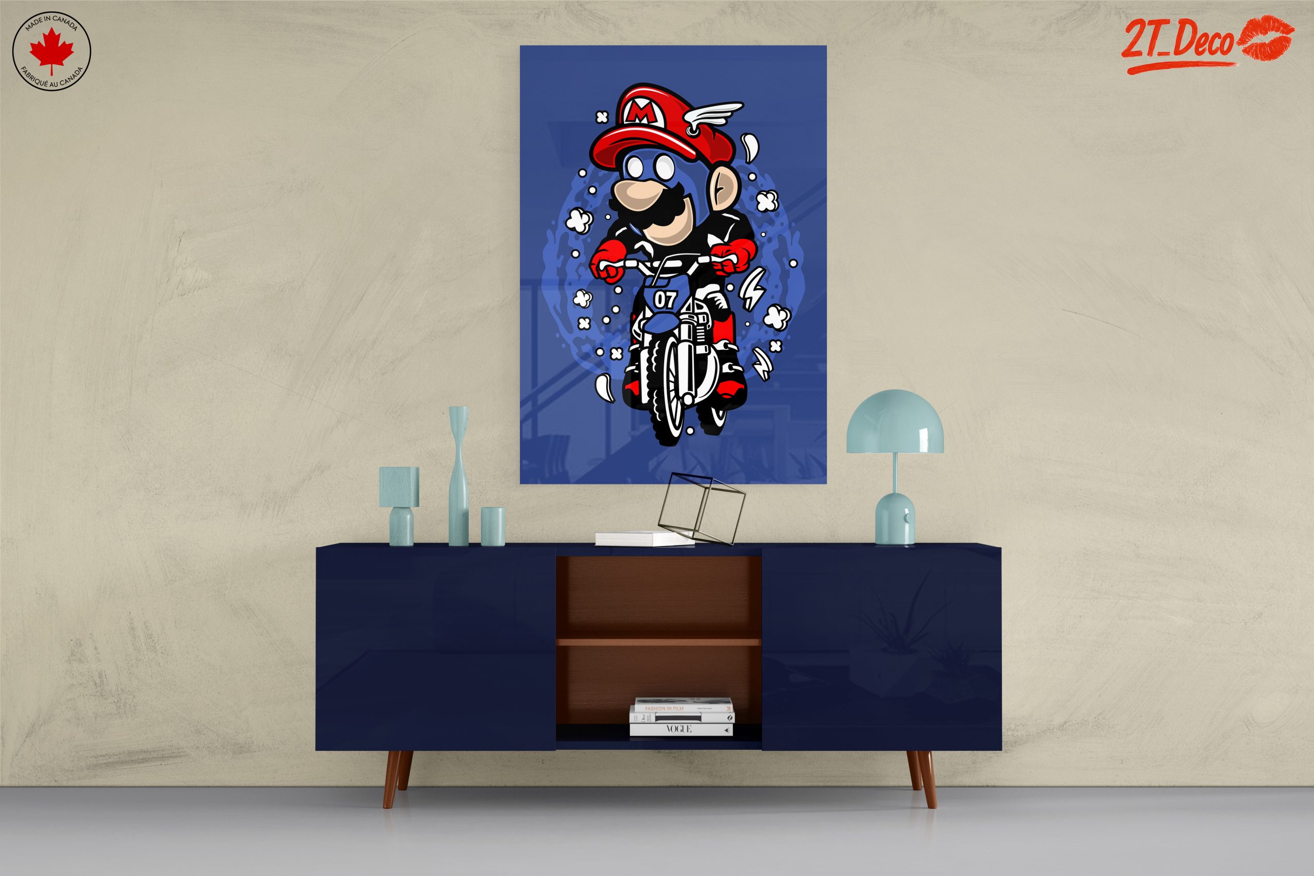 Cartoon Character Riding Motorcycle Art - Image 8