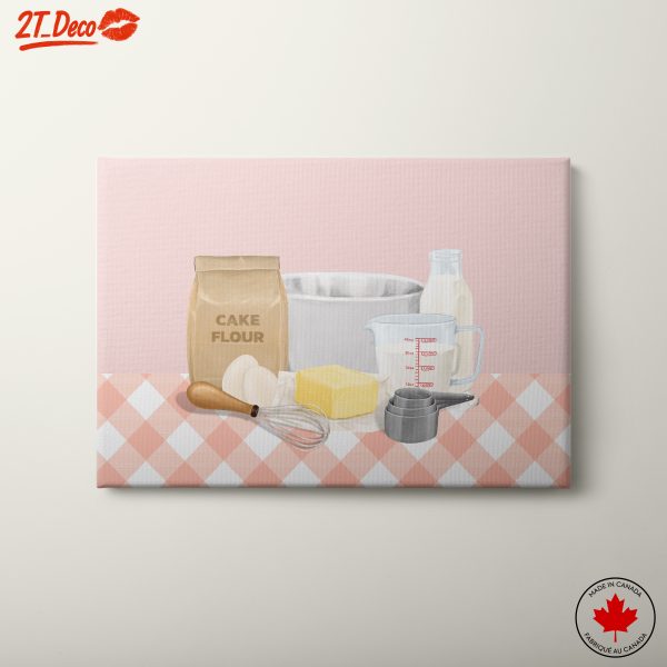 Stylized Baking Ingredients Illustration