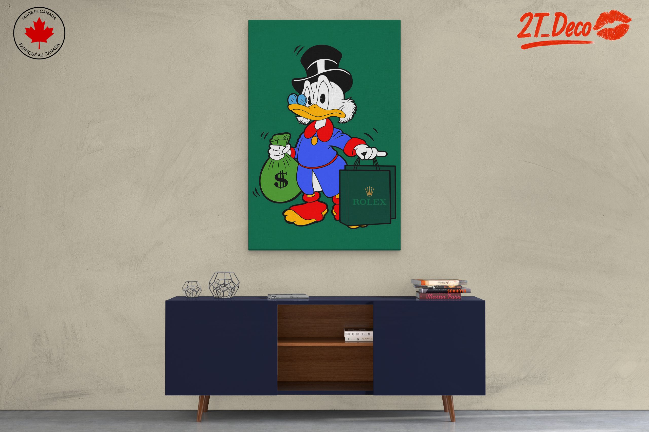 Scrooge McDuck Holding Money Bags - Image 3