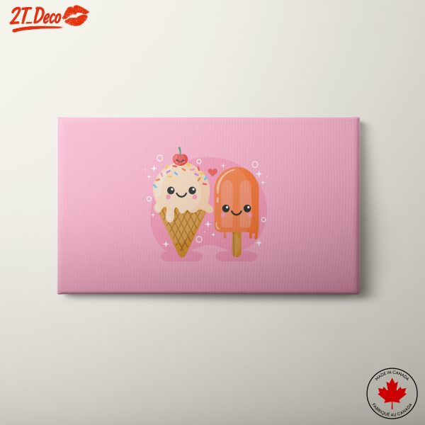 Cute Ice Cream and Popsicle Art Decoration