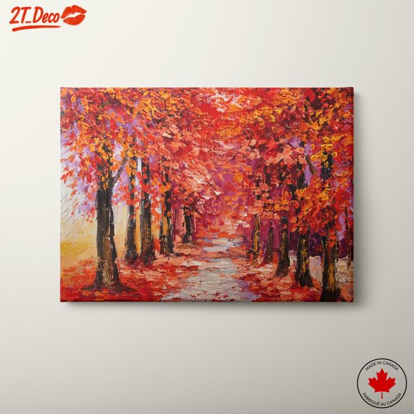 Vibrant Autumn Landscape With Colorful Trees