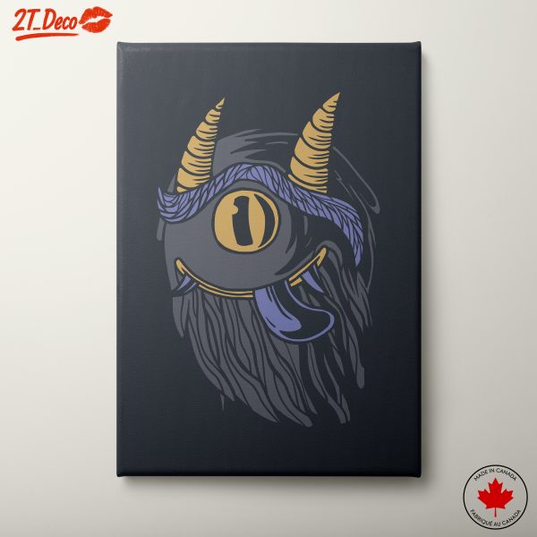 Stylized Fantasy Creature with Horns