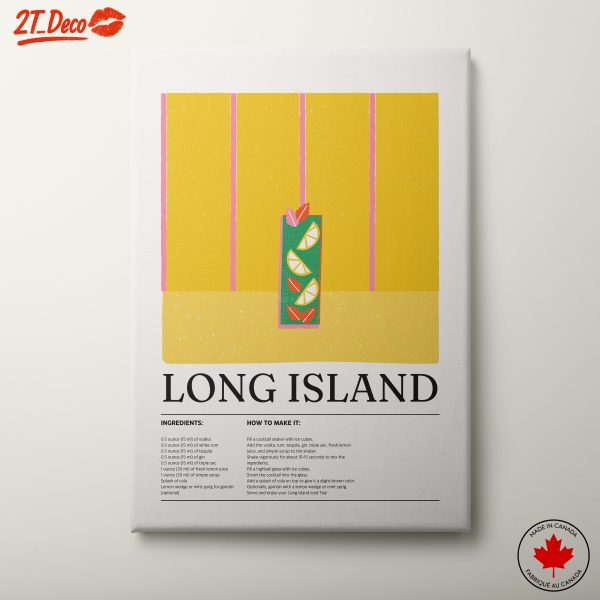 Long Island Iced Tea Recipe Art